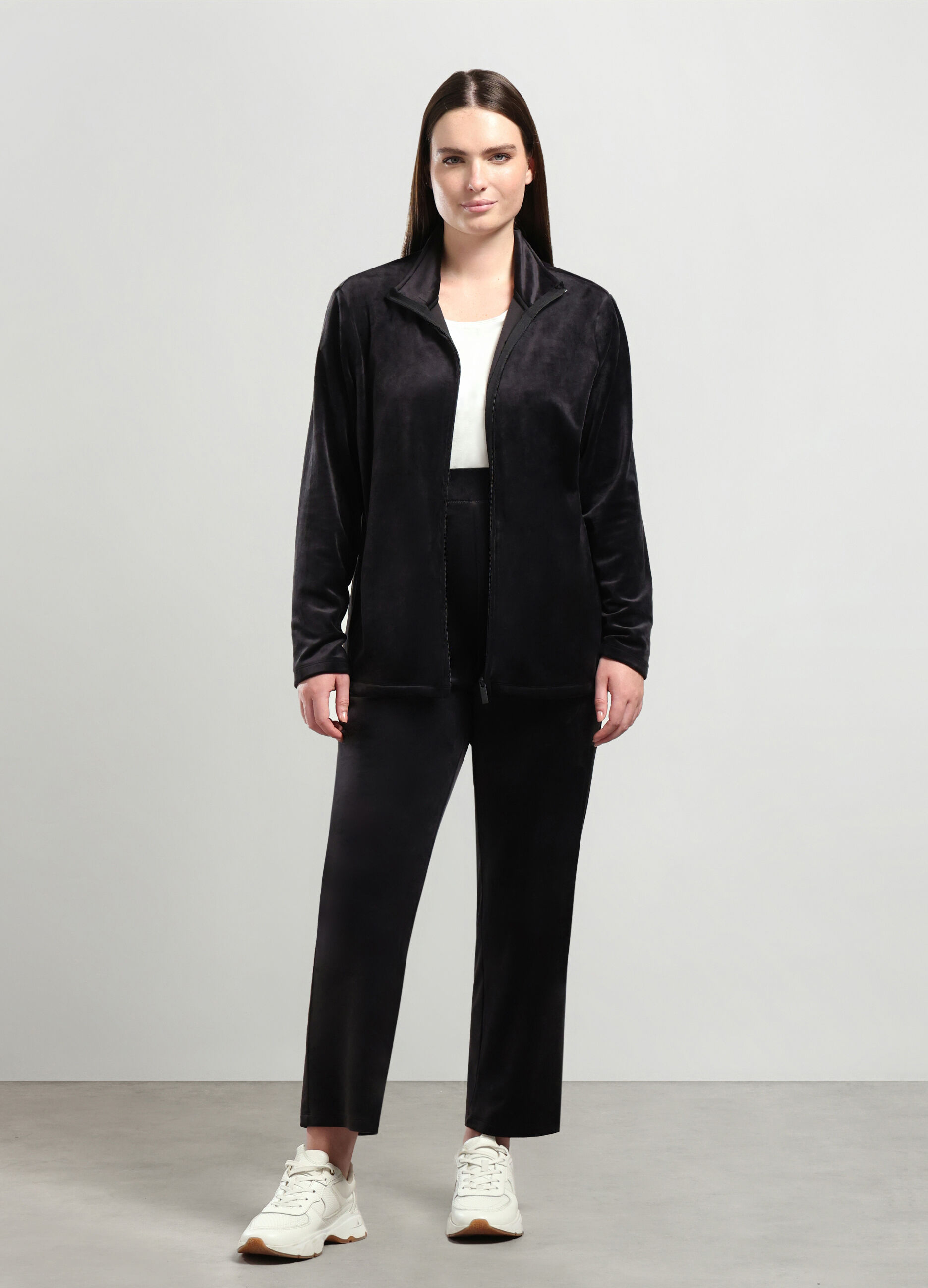 Jogger in velluto donna curvy_0