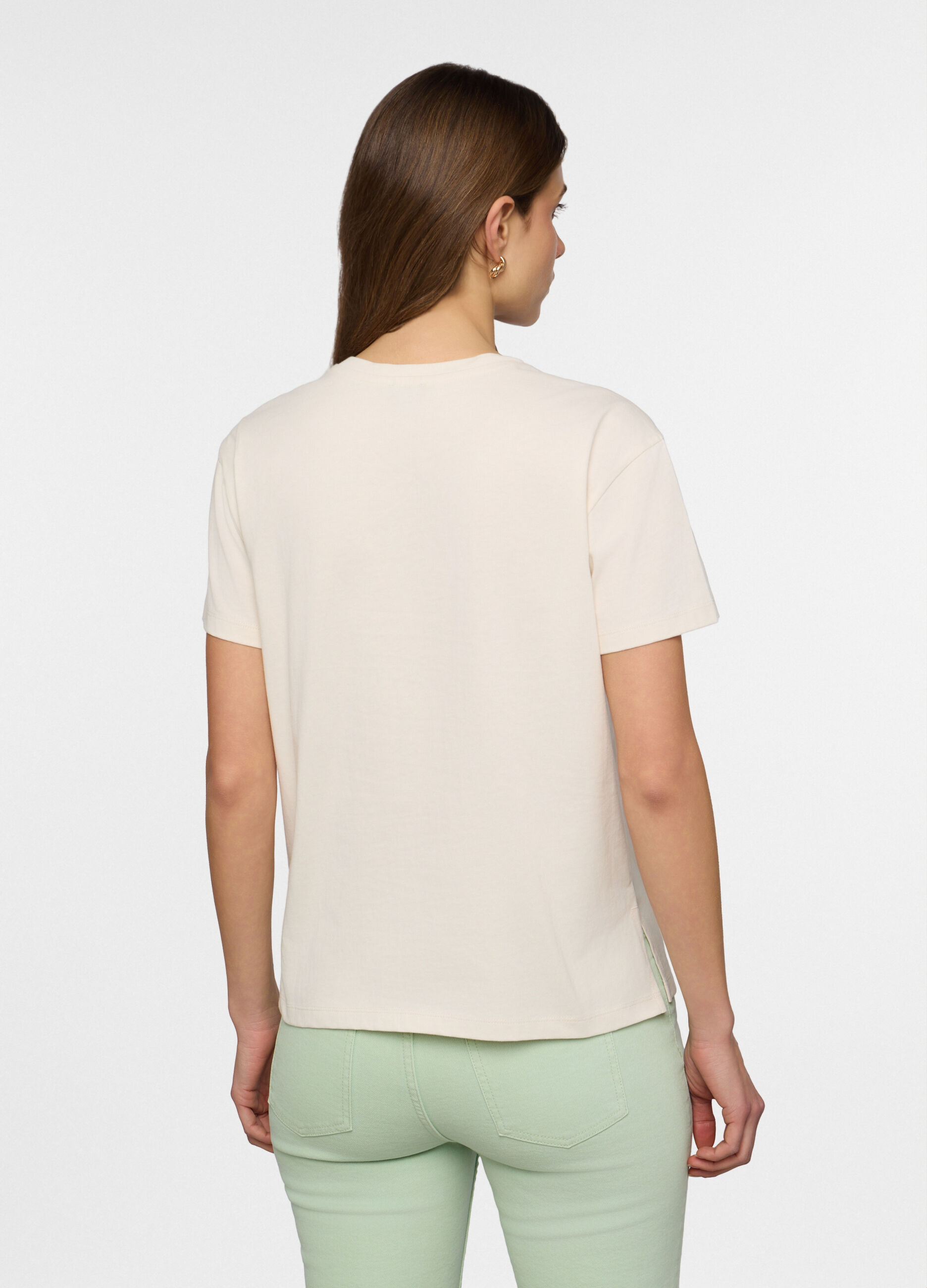 T-shirt girocollo donna_1
