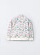 Felpa in cotone garzato stretch bambina_1