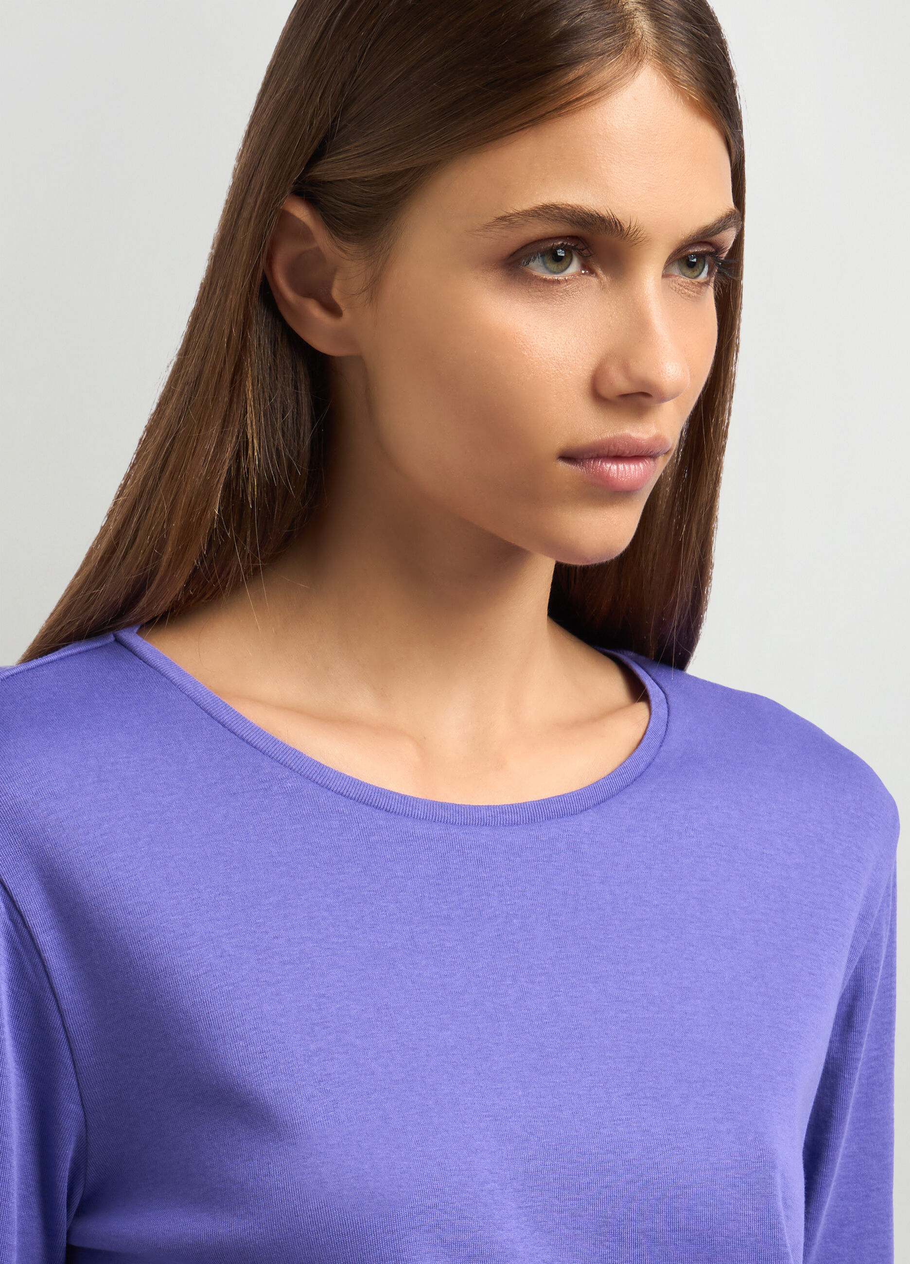 T-shirt in puro cotone donna_2