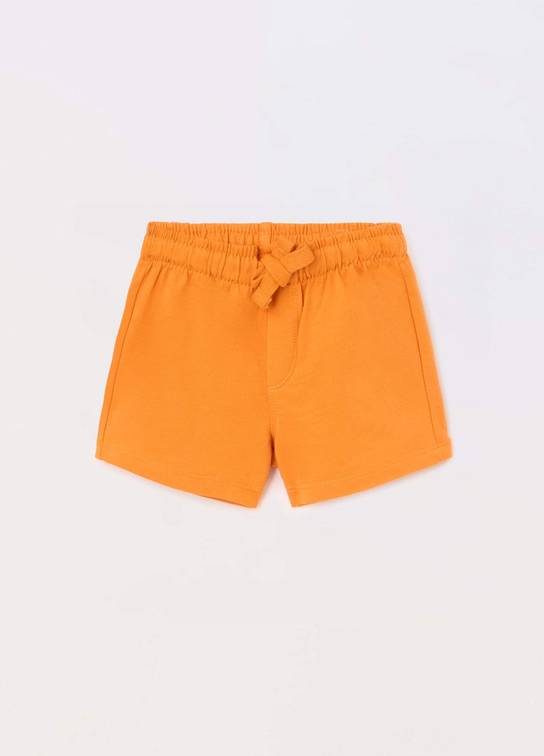 Shorts in french terry di puro cotone neonato_0
