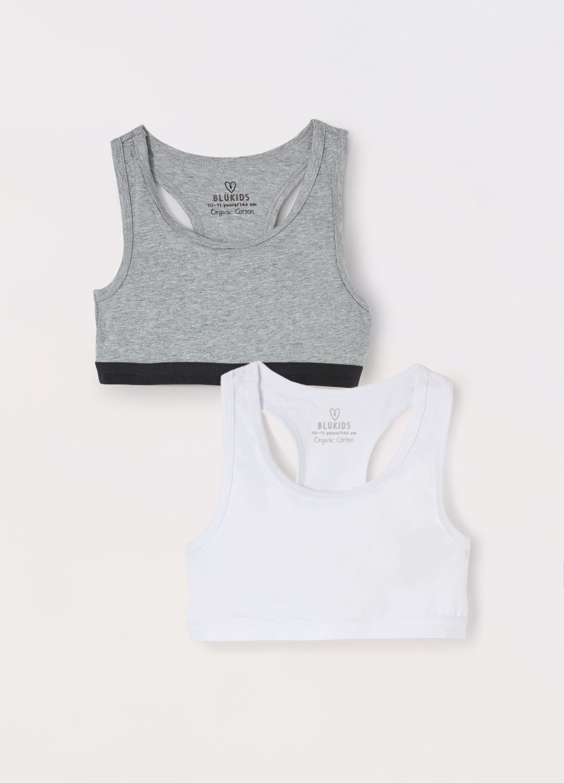 Pack 2 reggiseni sportivi in cotone stretch ragazza_0