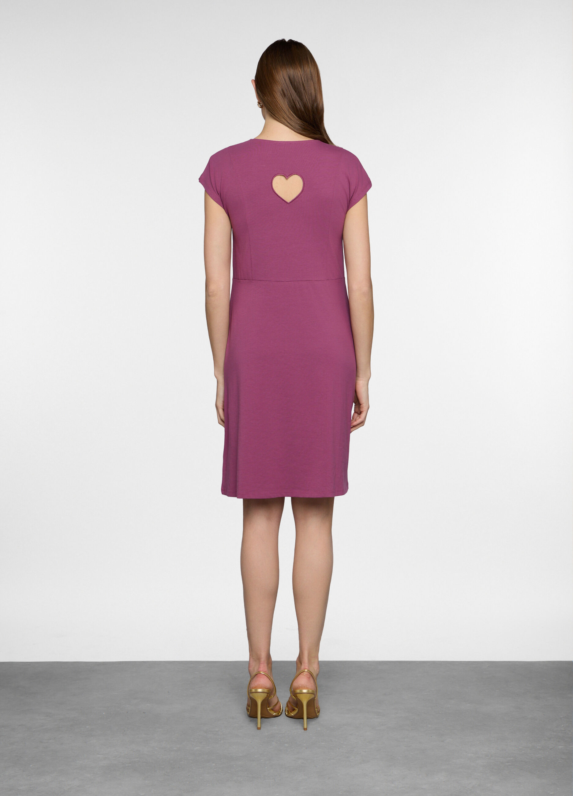 Abito corto in jersey stretch donna_1