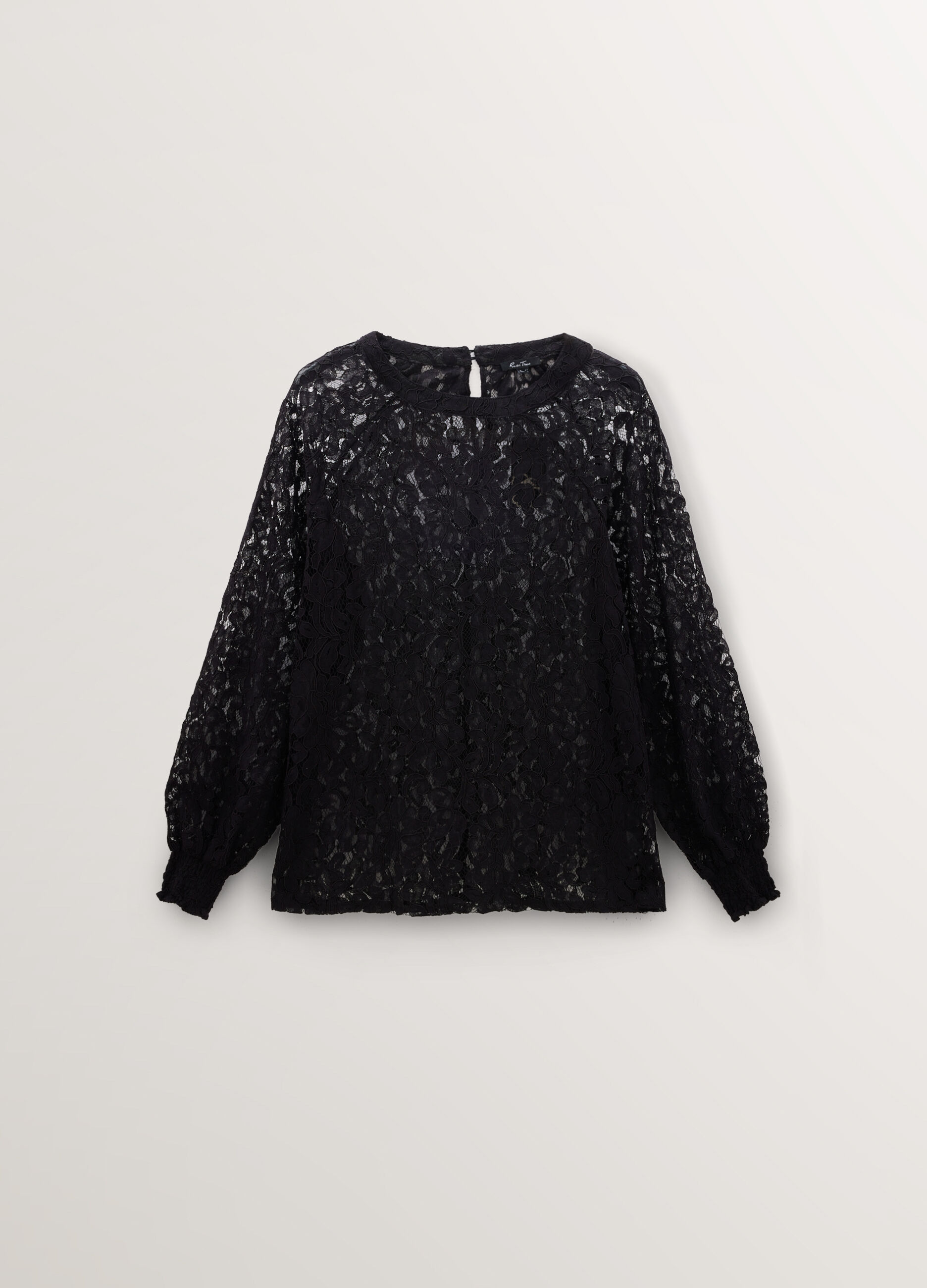 Blusa Fit Regular girocollo in pizzo donna curvy_0