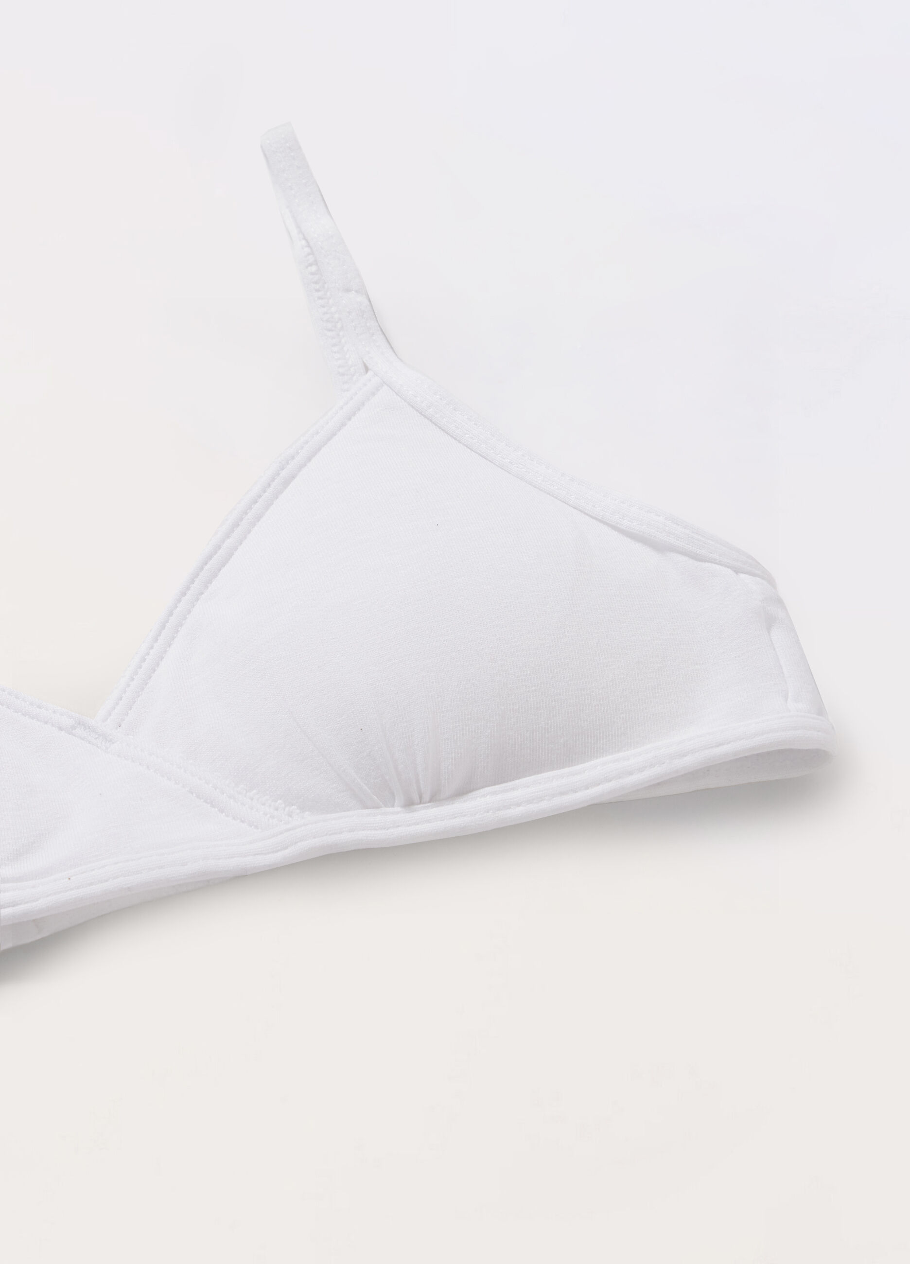 Reggiseno a triangolo in cotone stretch ragazza_1