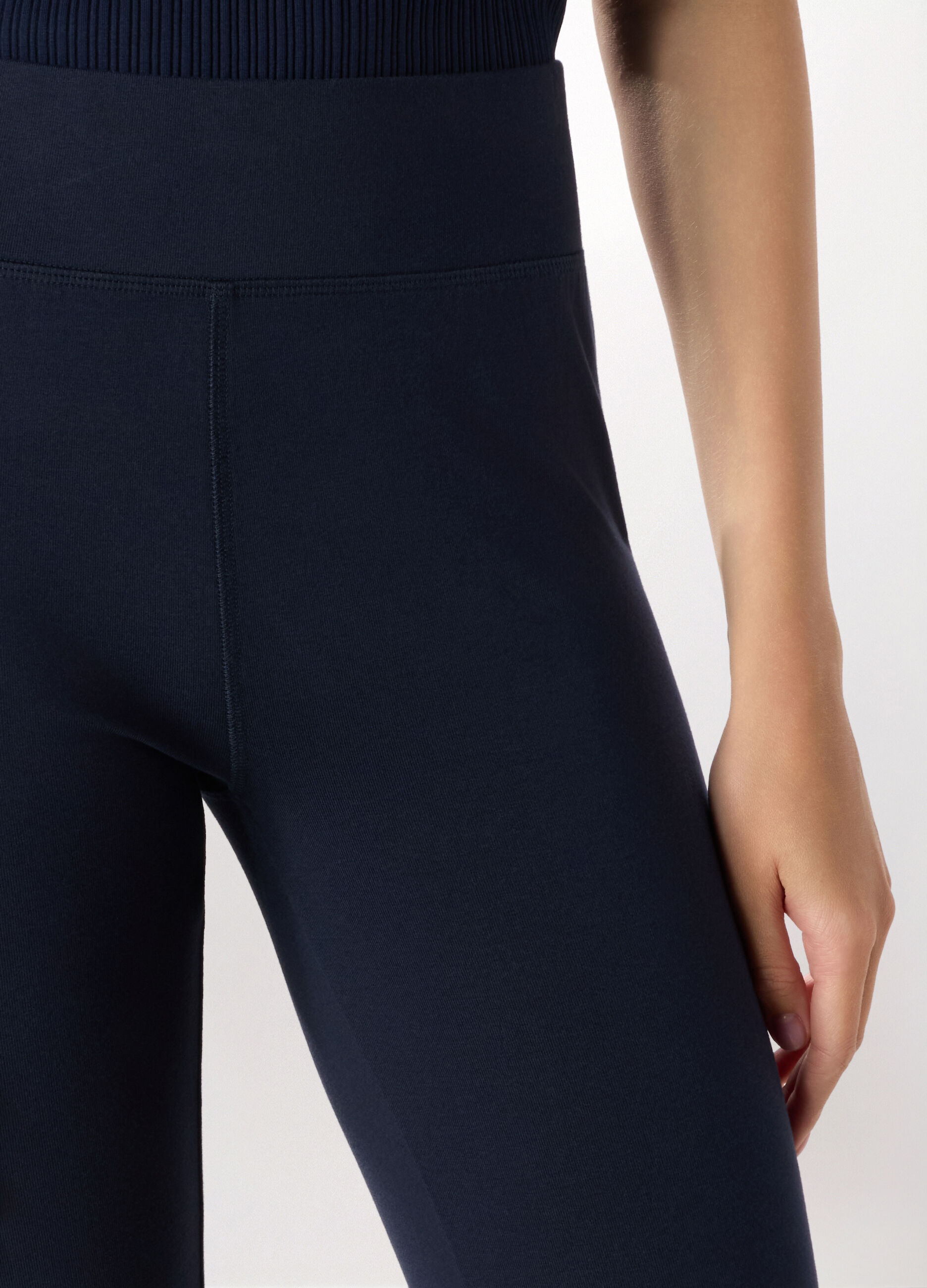 Leggings Capri in jersey di cotone stretch donna Holistic fitness_2