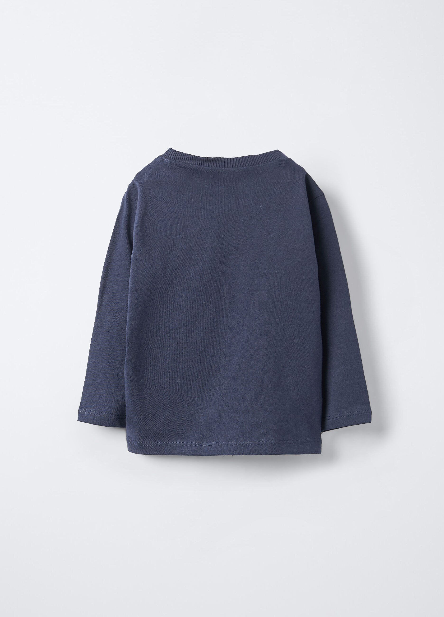 T-shirt girocollo in jersey di puro cotone bimbo_1