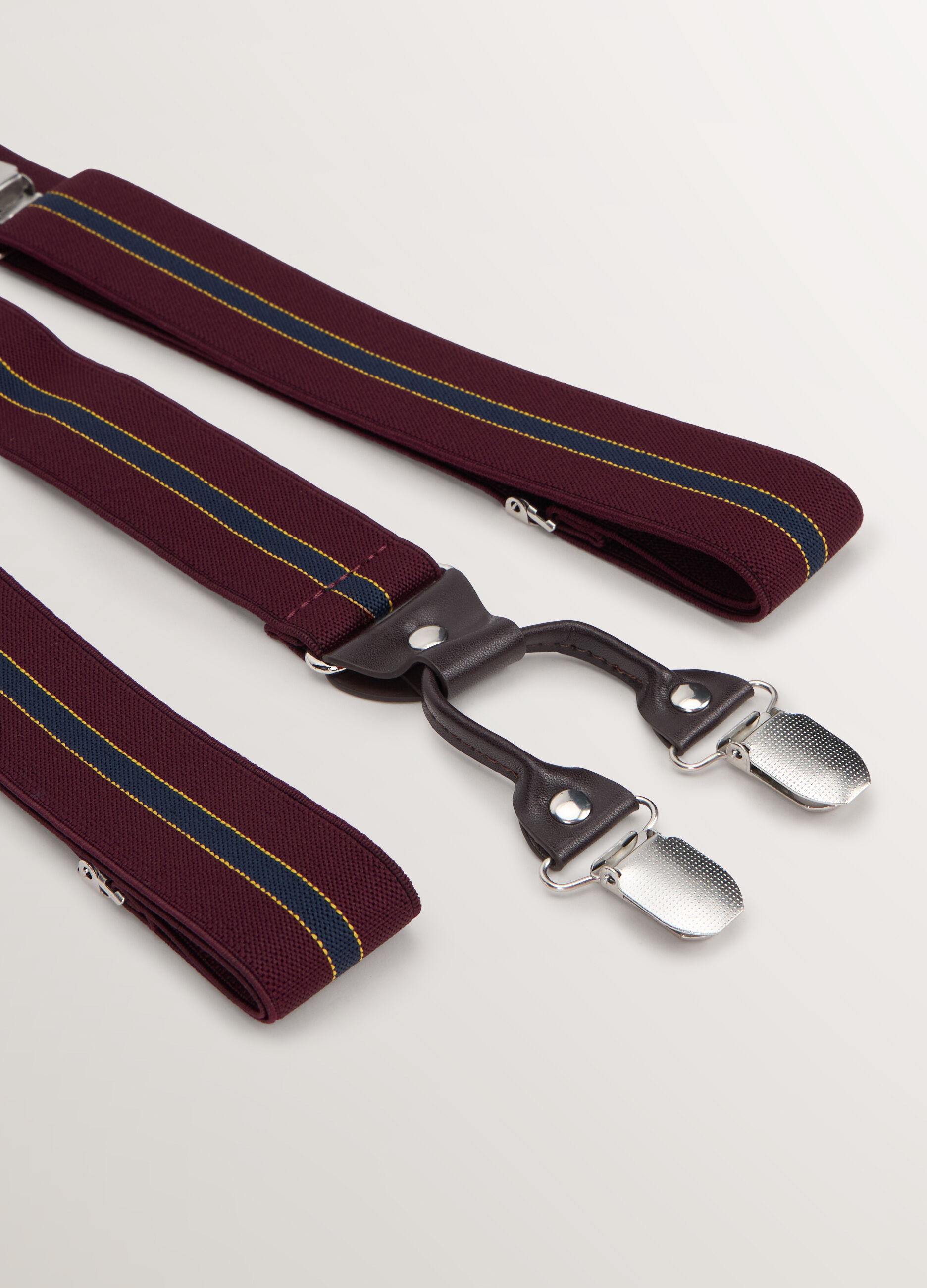 Bretelle con riga uomo