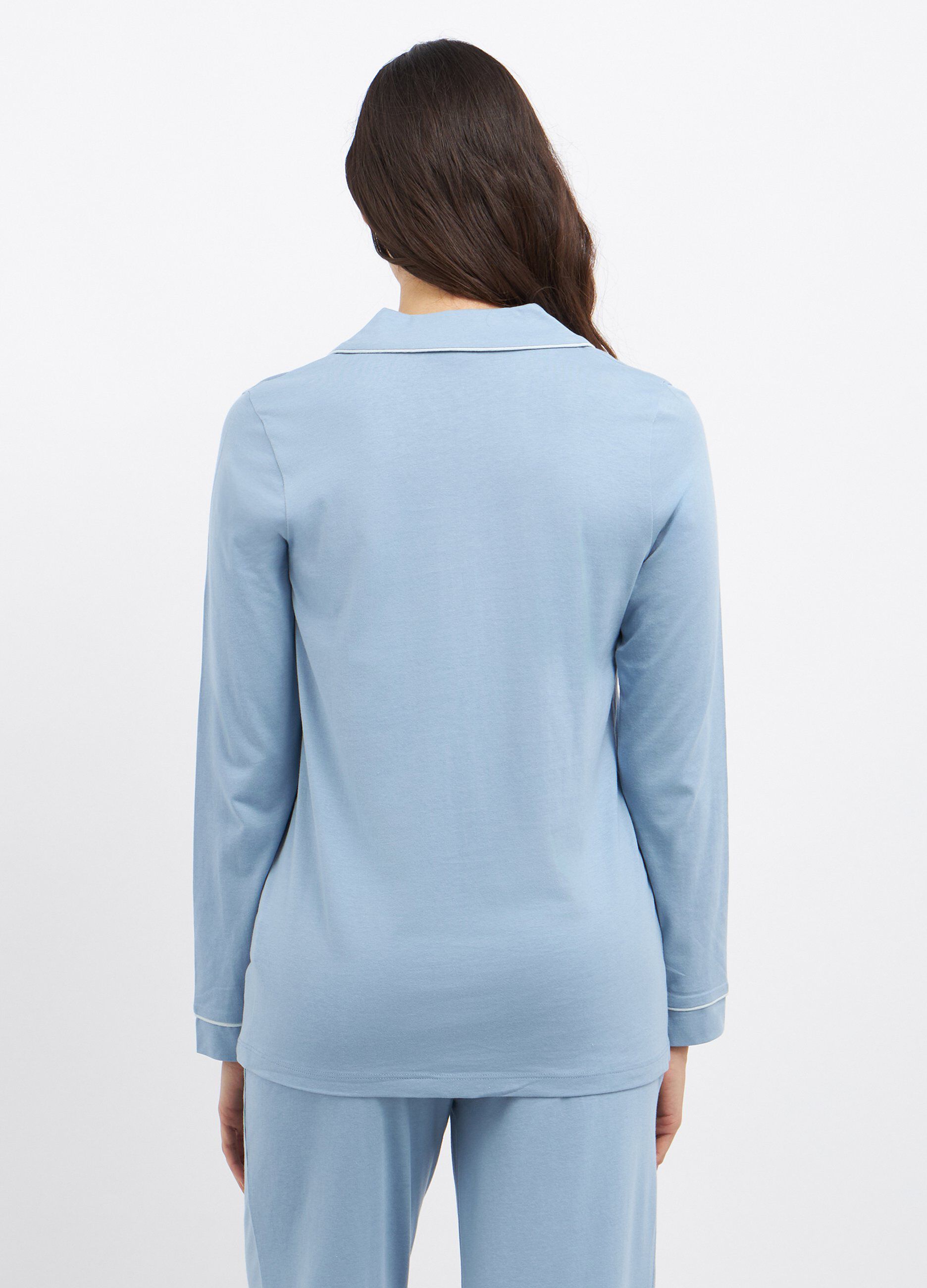 Top pigiama lungo in misto cotone donna_1