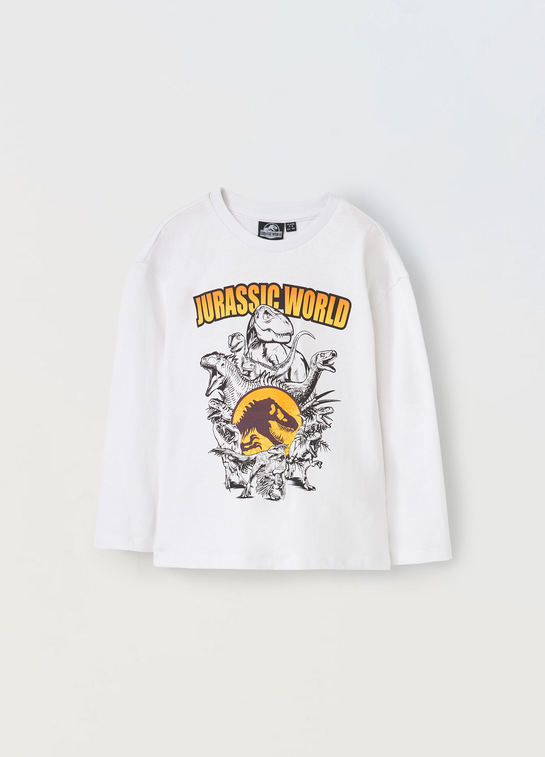T-shirt a maniche lunghe in puro cotone bambino_0