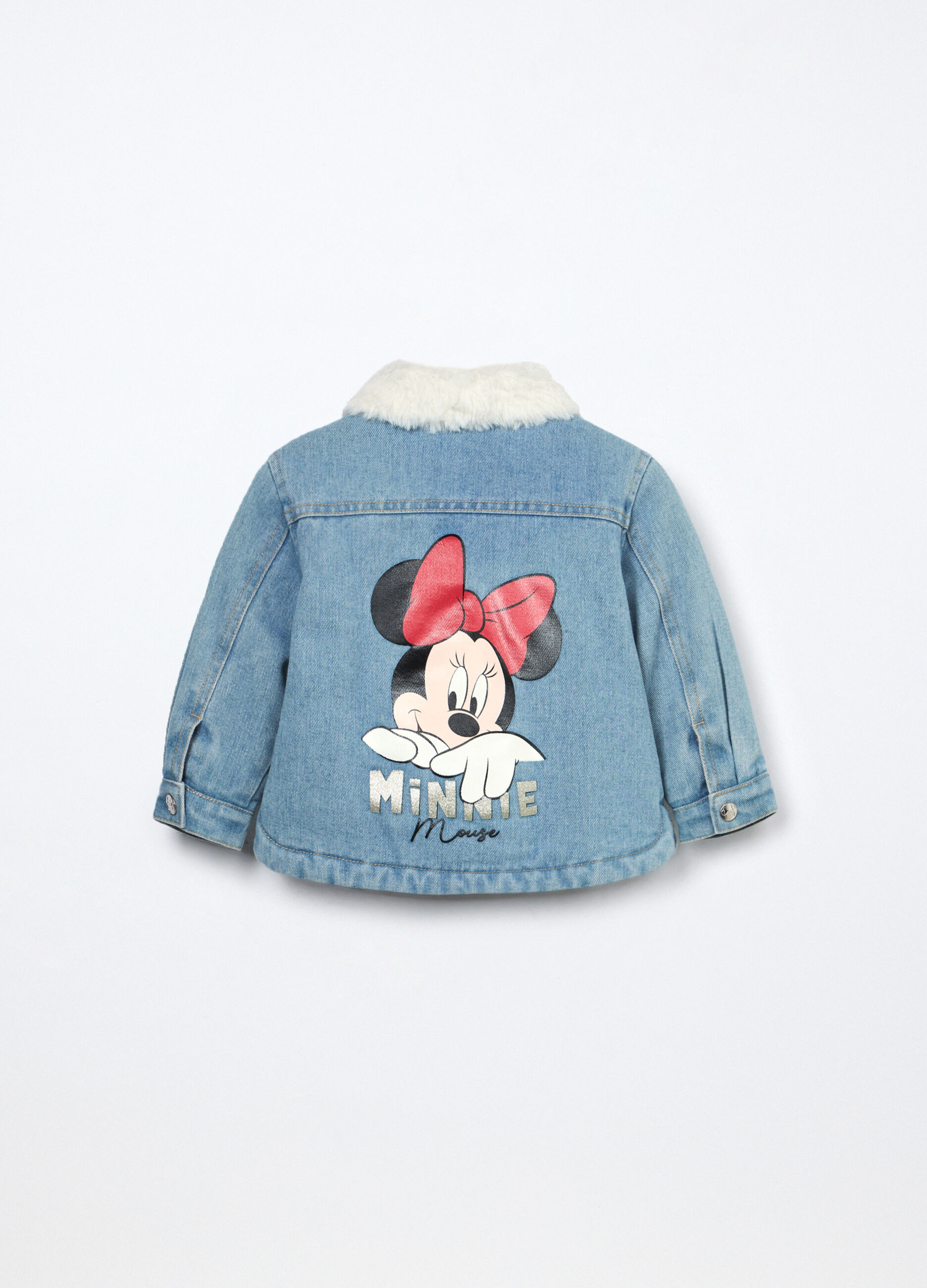 Giacca in denim misto cotone neonata_1