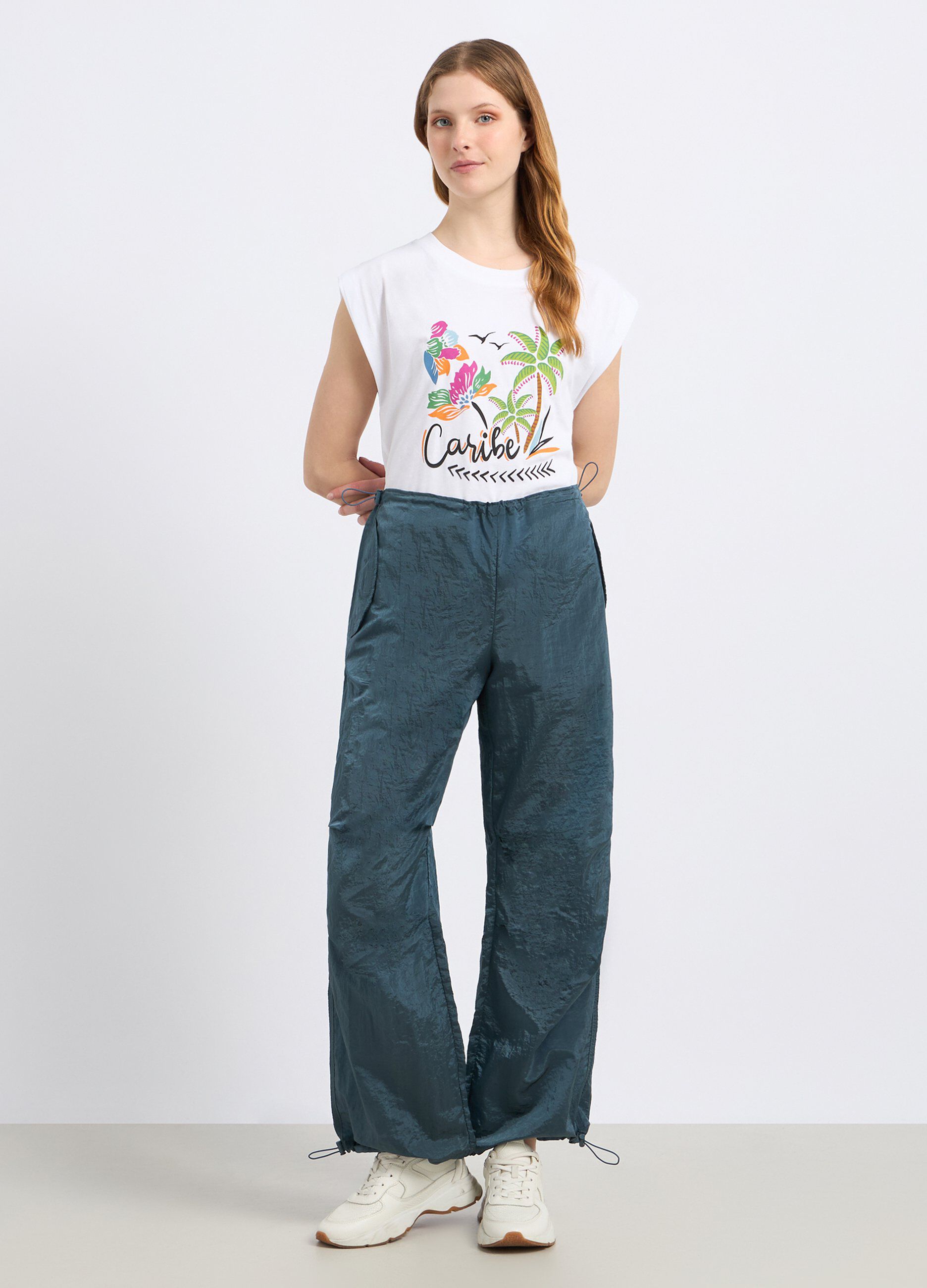 Pantaloni parachute donna_0