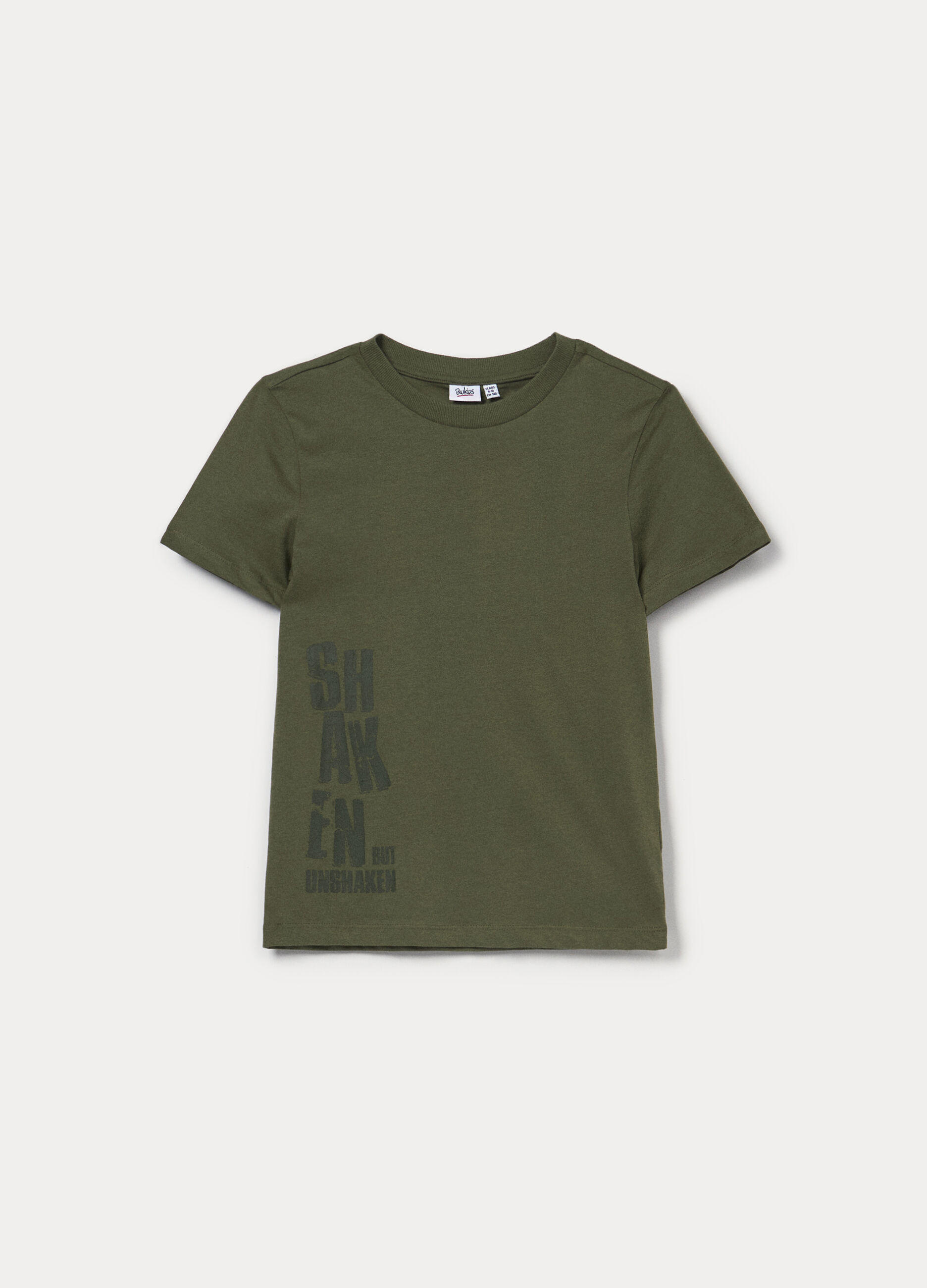 T-shirt girocollo in jersey di puro cotone ragazzo_0