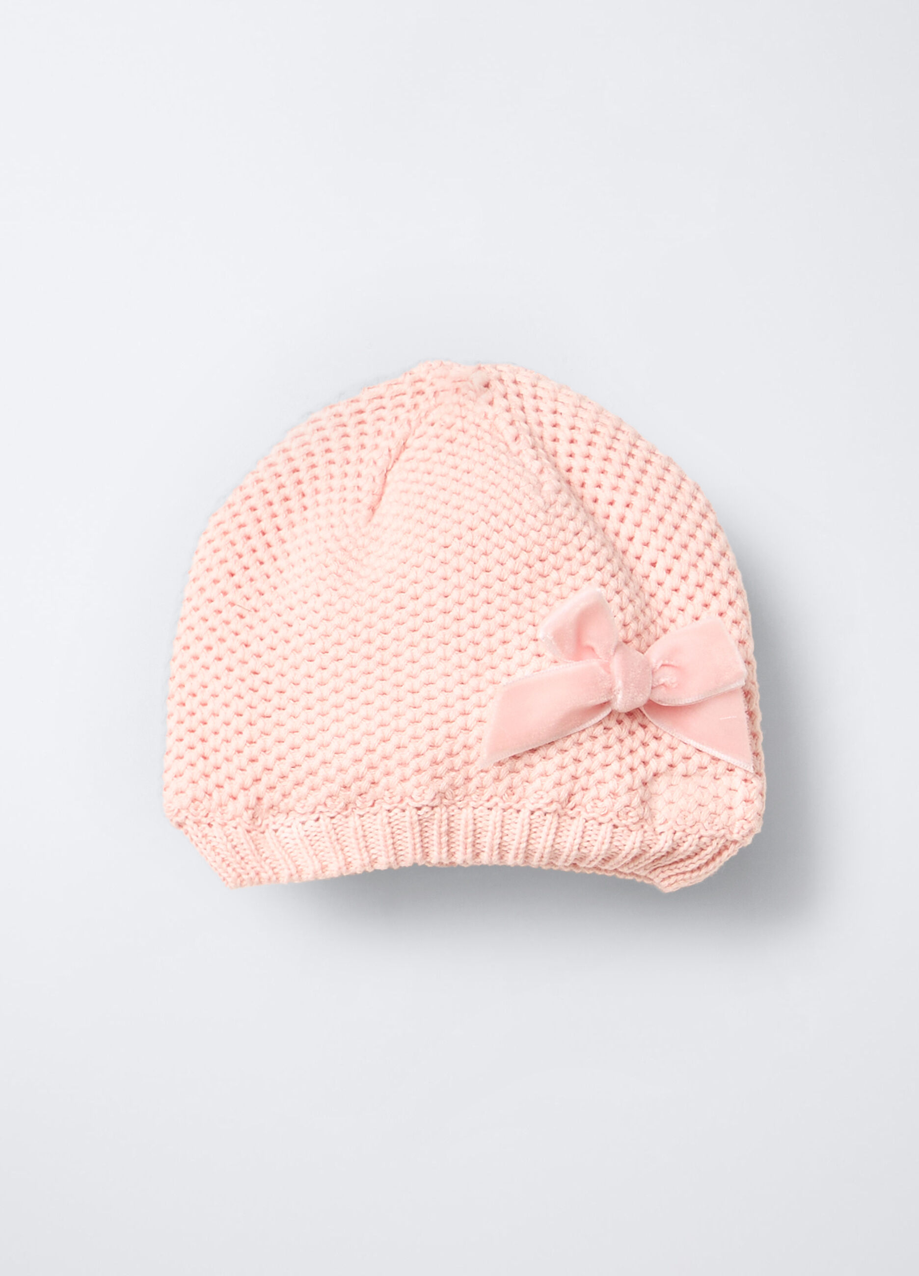 Berretto tricot in puro cotone neonata_0