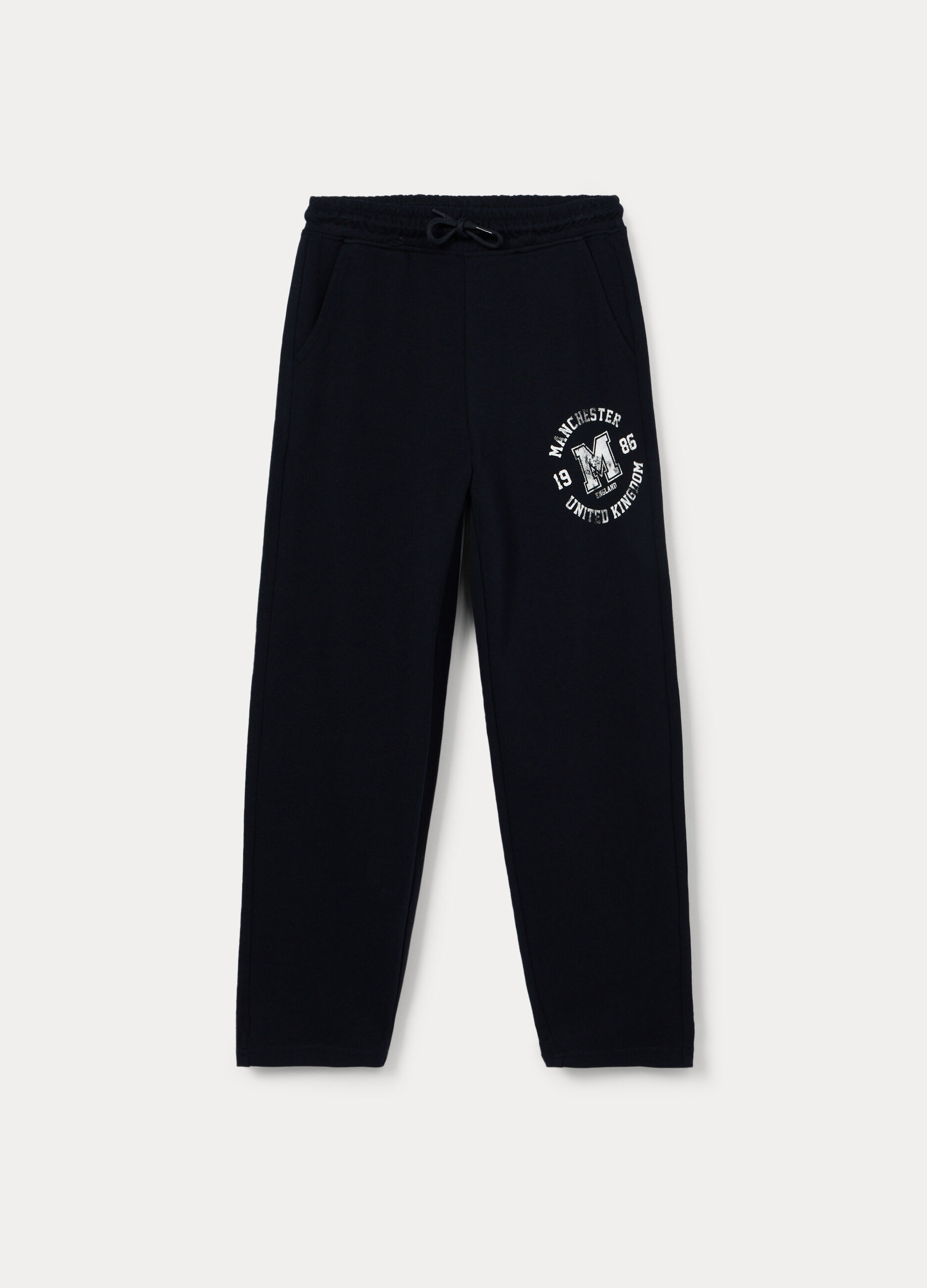 Jogger in french terry di puro cotone ragazzo_0