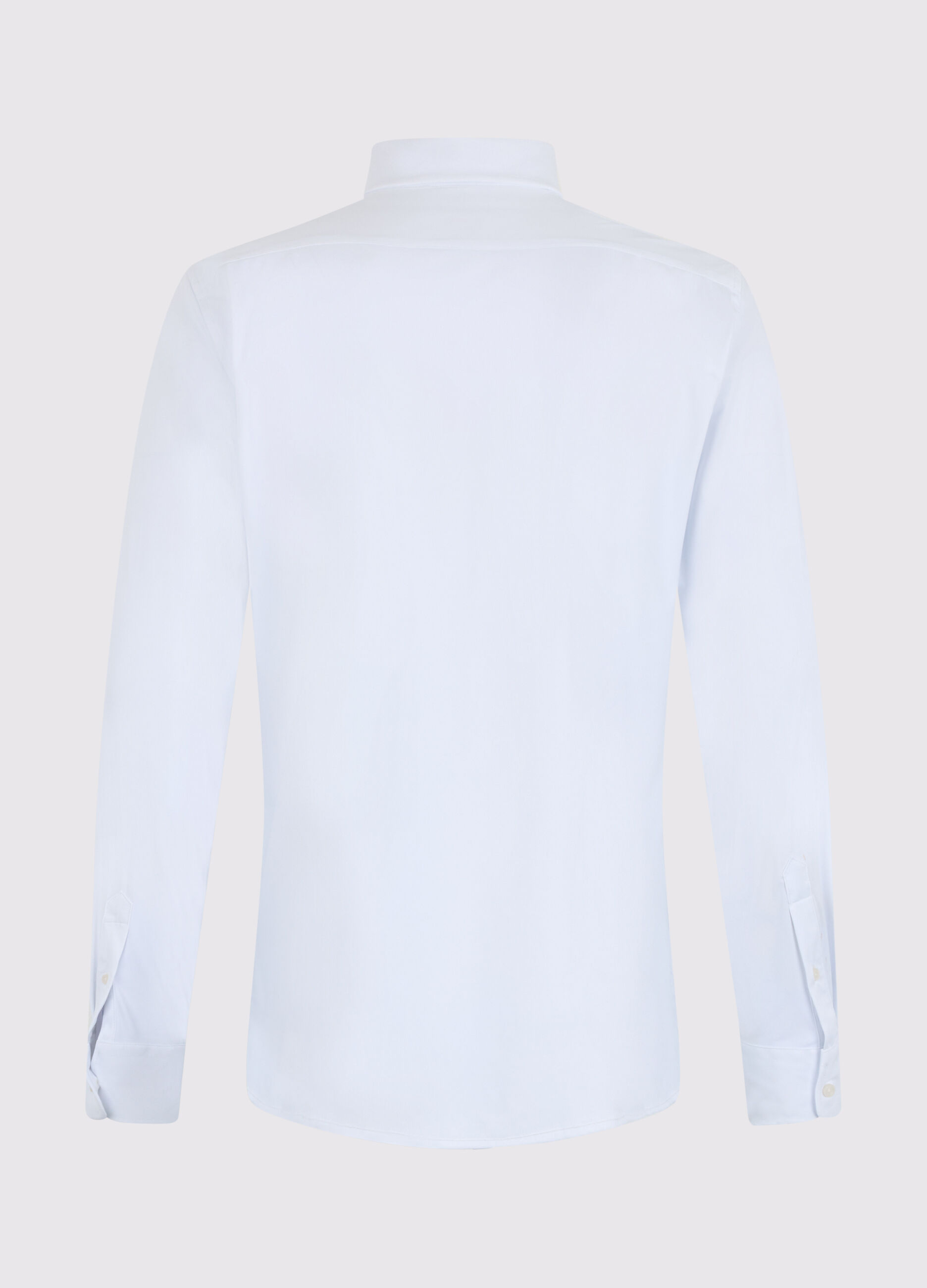 Camicia slim fit colletto classico in tessuto stretch uomo_5