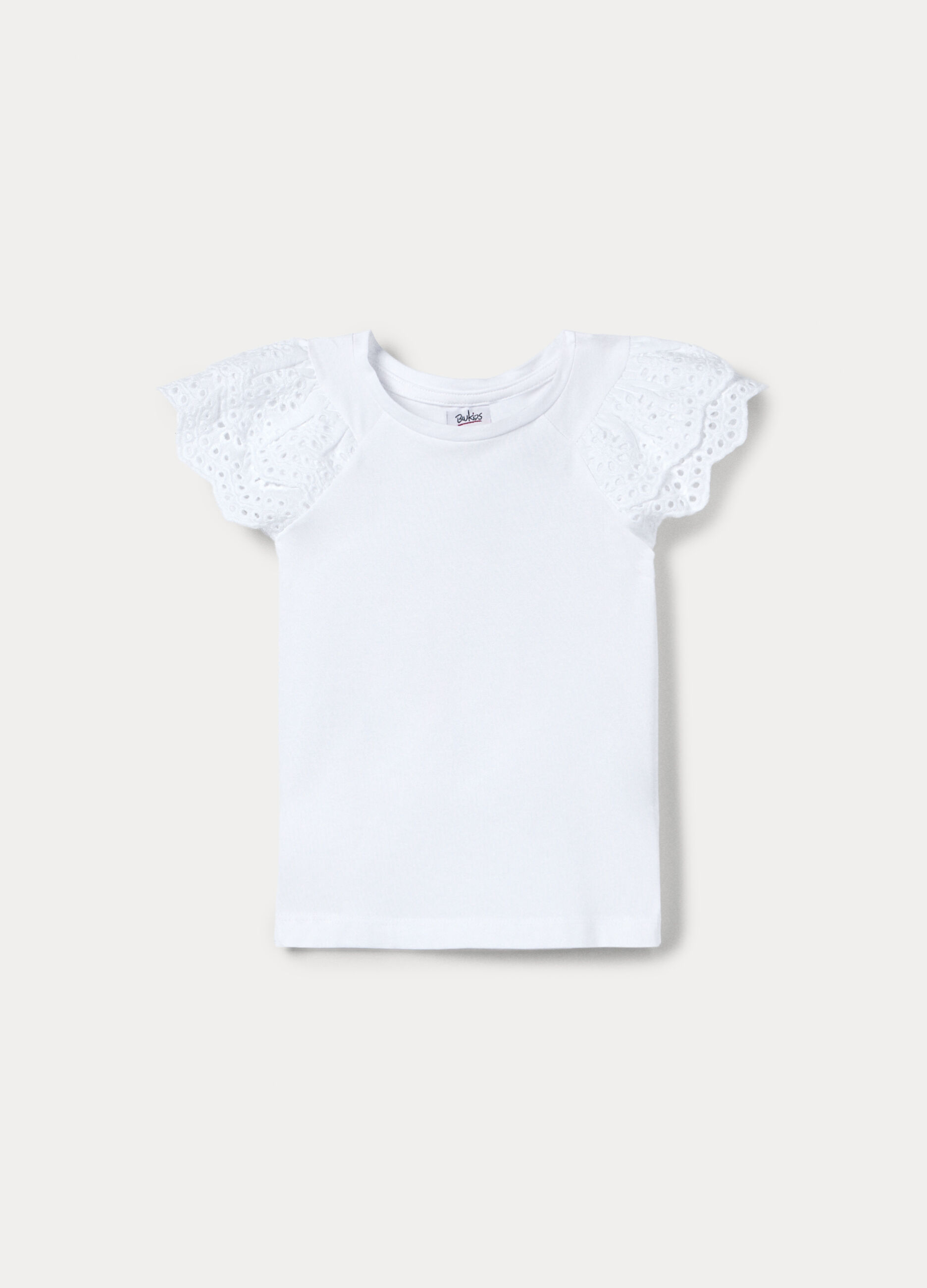 T-shirt girocollo stretch bambina_0