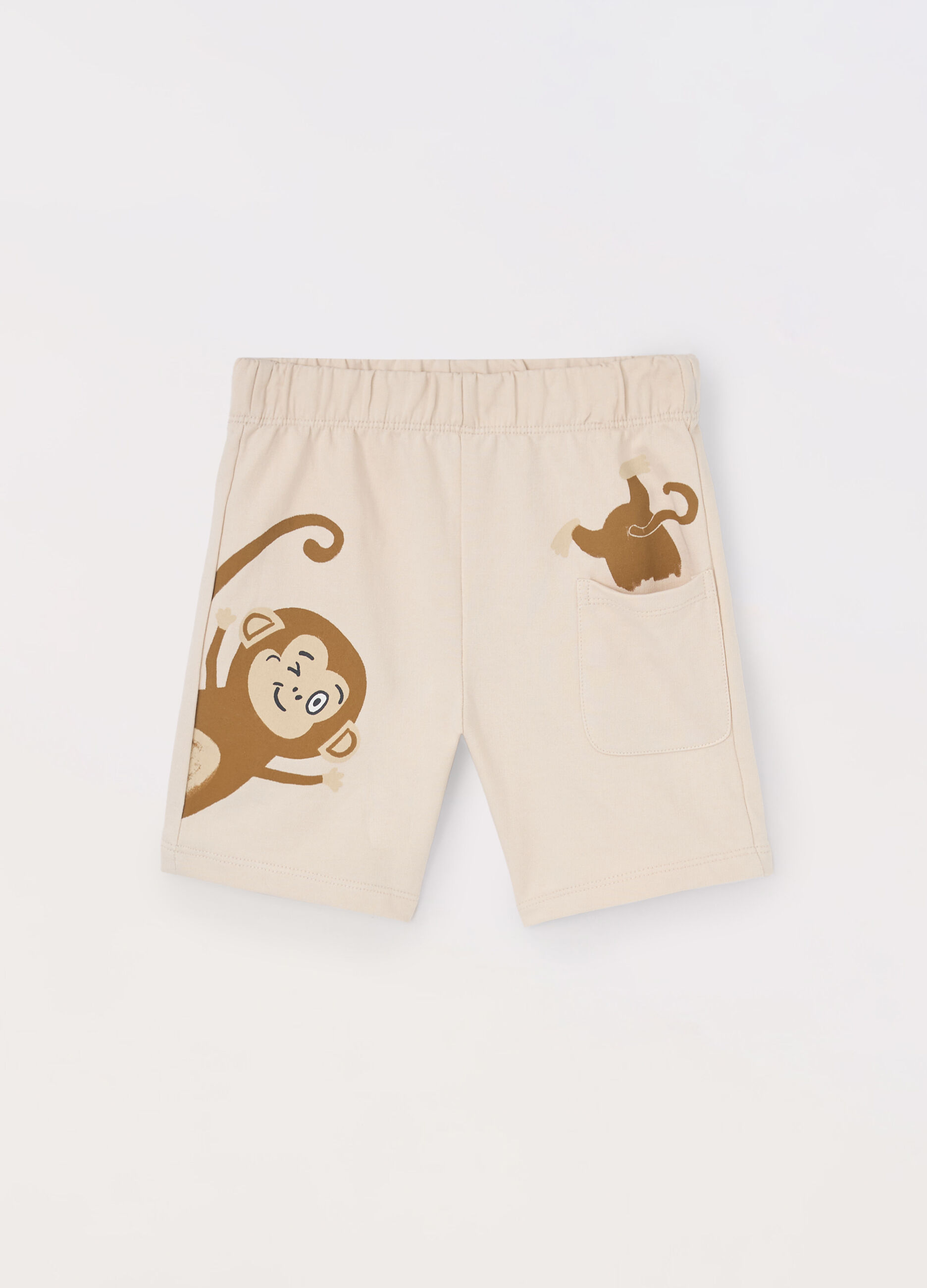 Shorts in french terry di puro cotone neonato_0