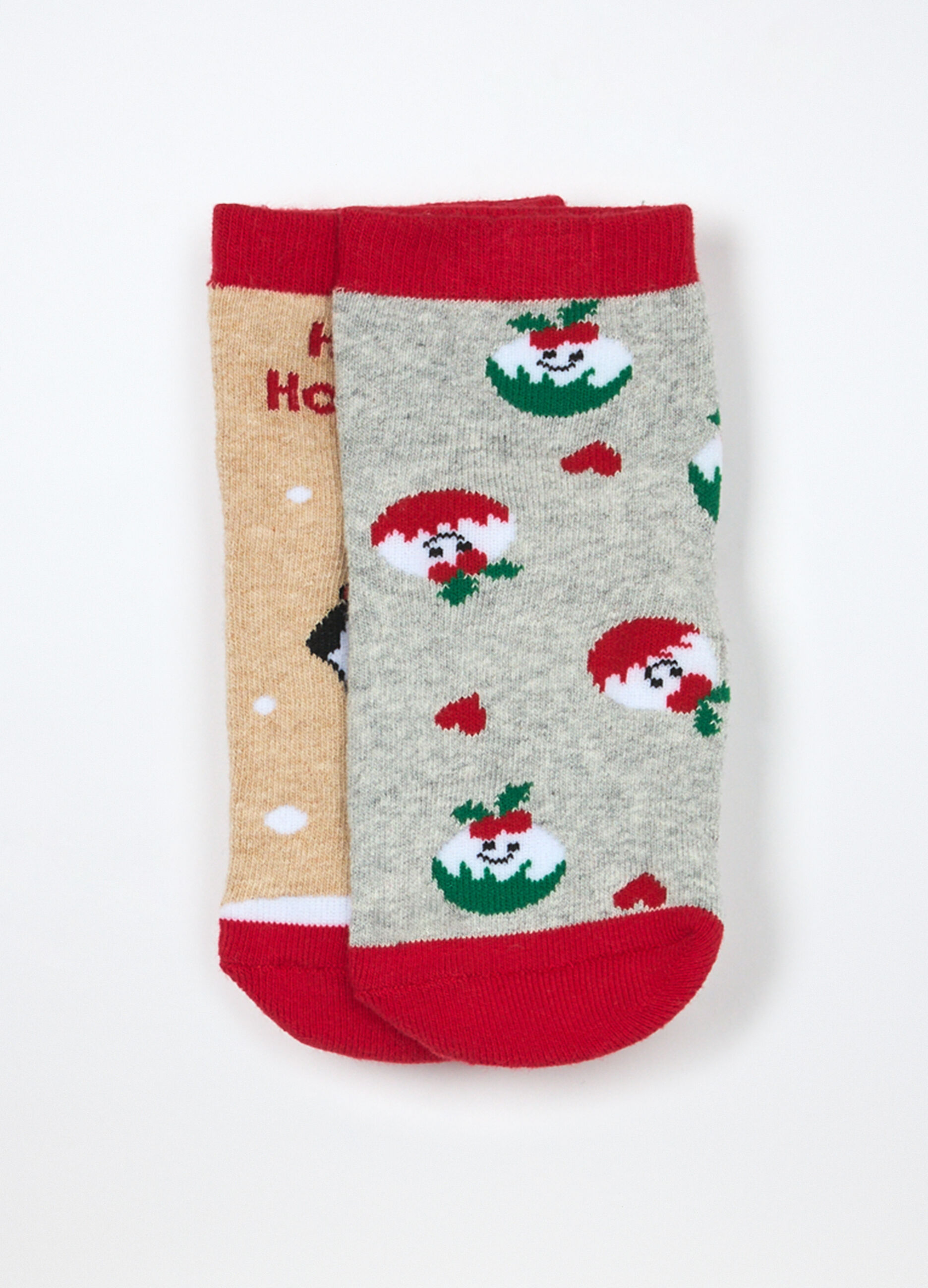 Pack 2 calze antiscivolo in spugna bambina_0