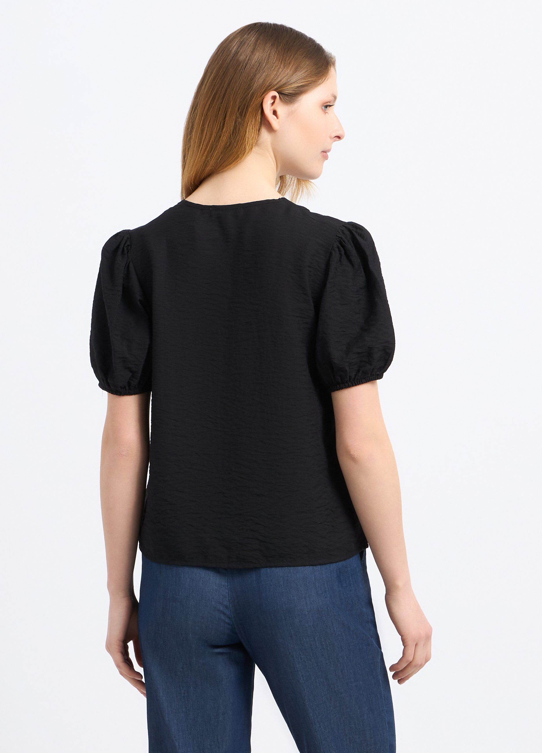 Blusa in costina di misto viscosa donna_1