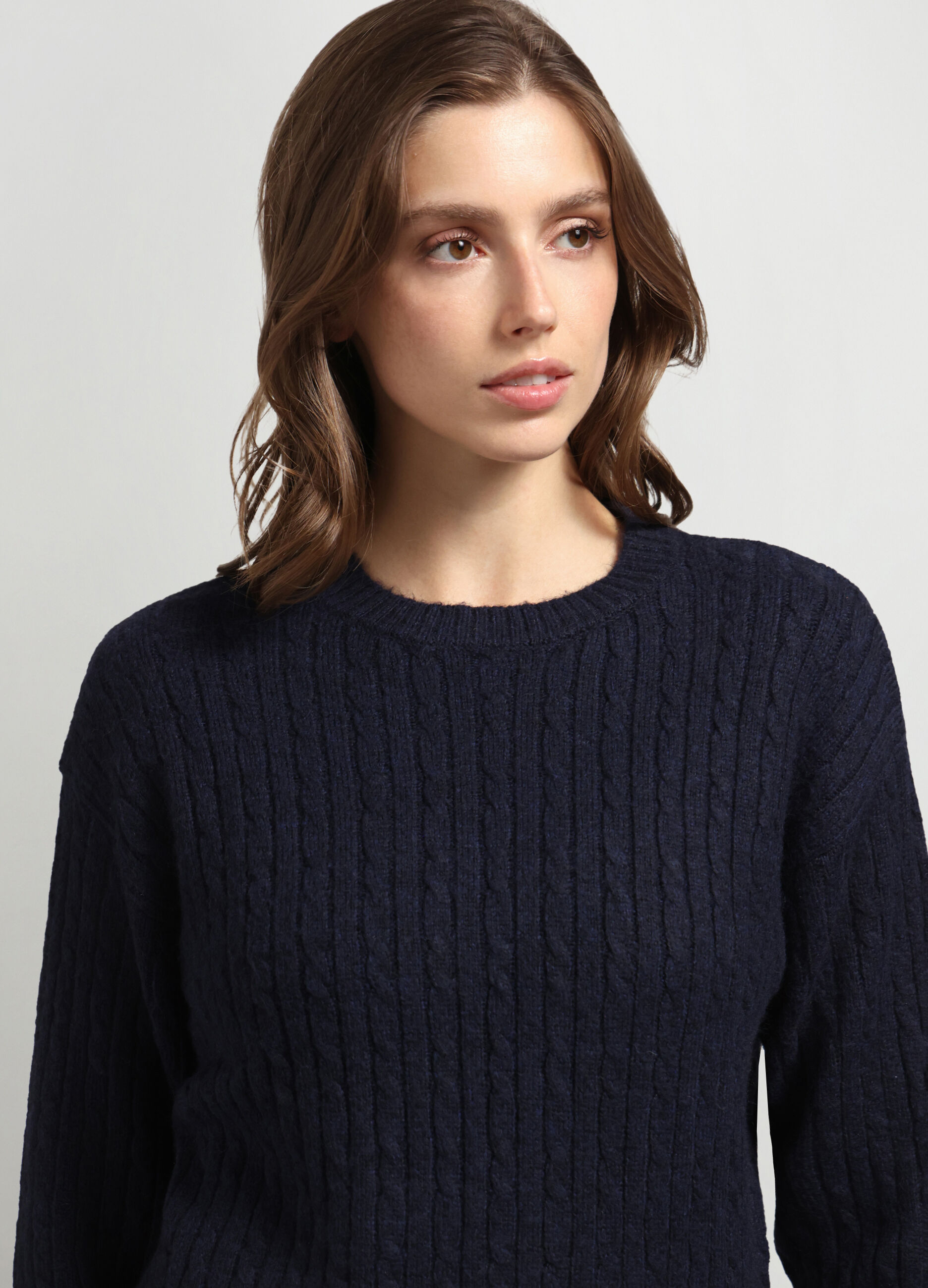 Girocollo tricot misto lana donna_2