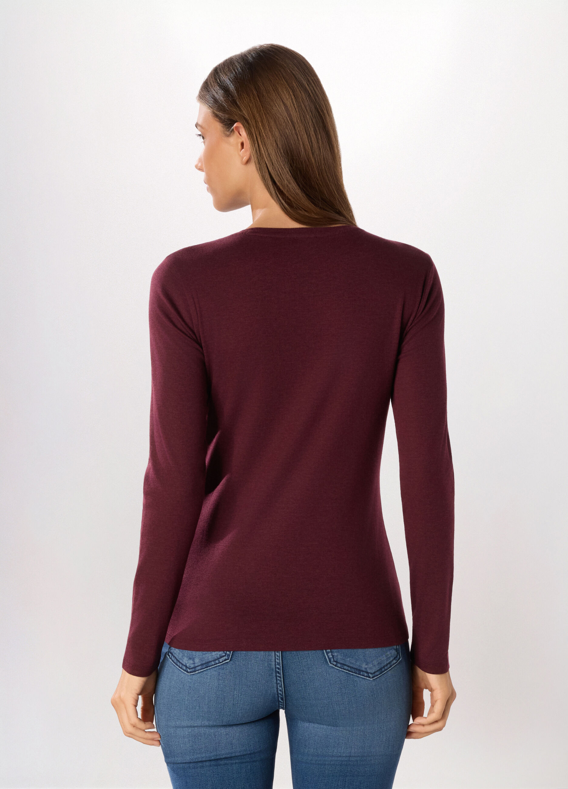 T-shirt in jersey misto cotone donna_1