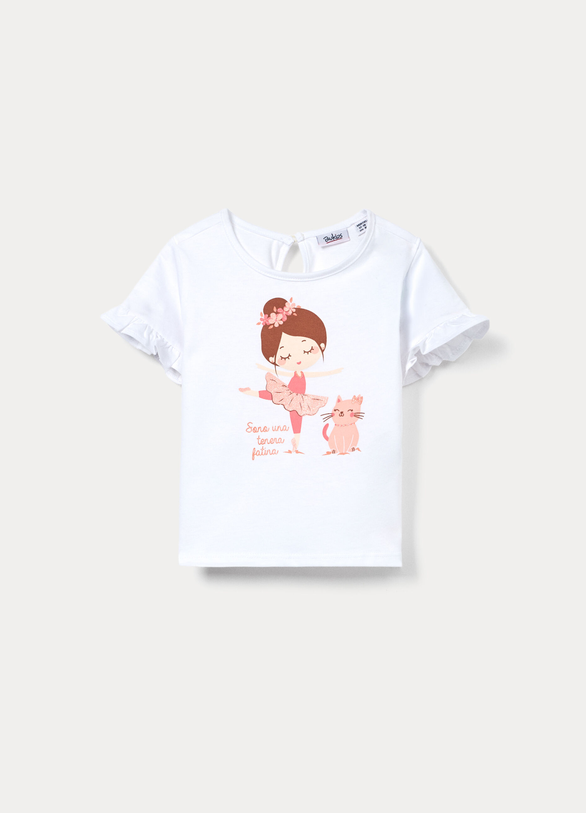 T-shirt in jersey di puro cotone bimba_0