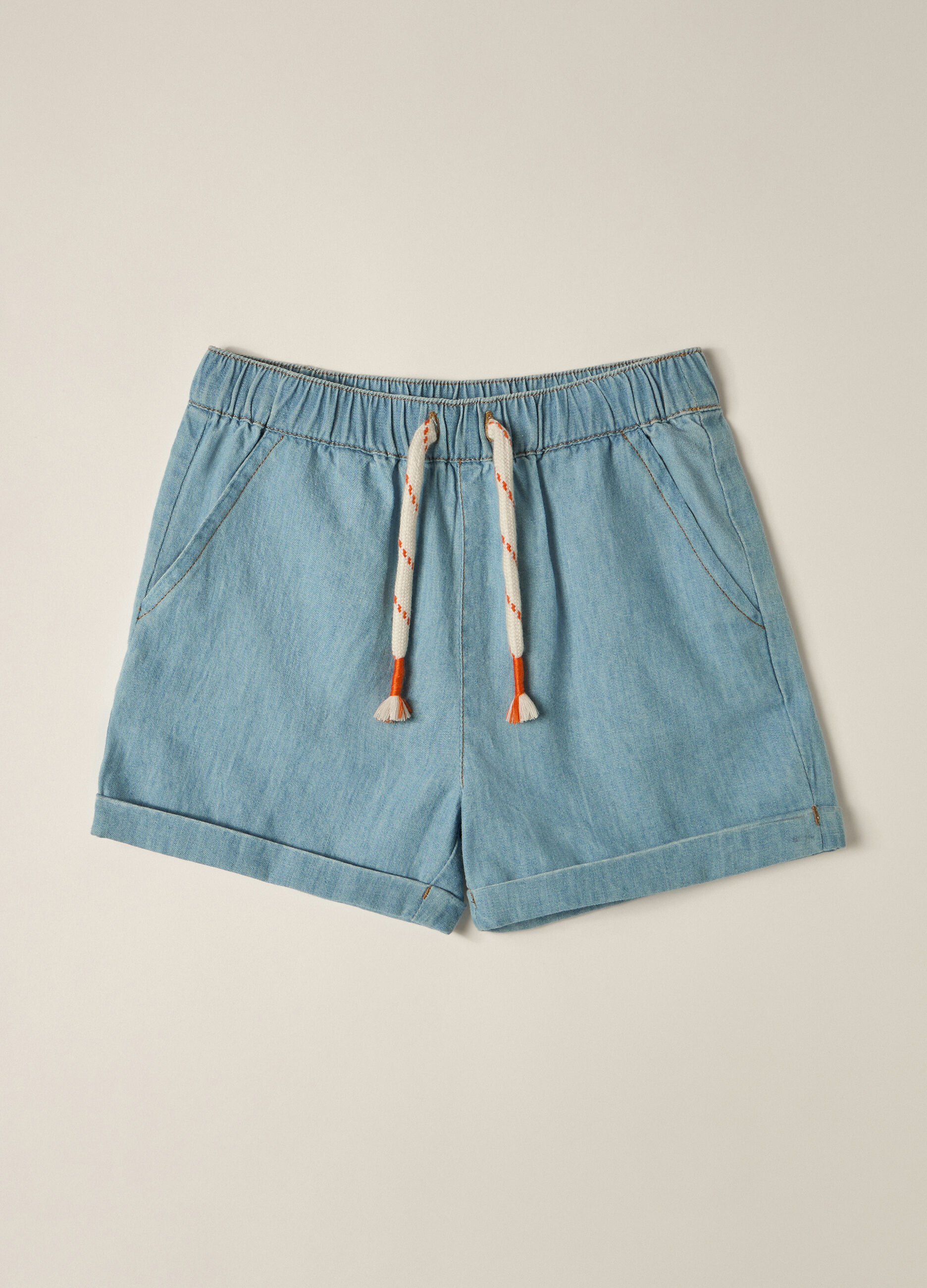 Shorts in popeline di puro cotone IANA neonato_0