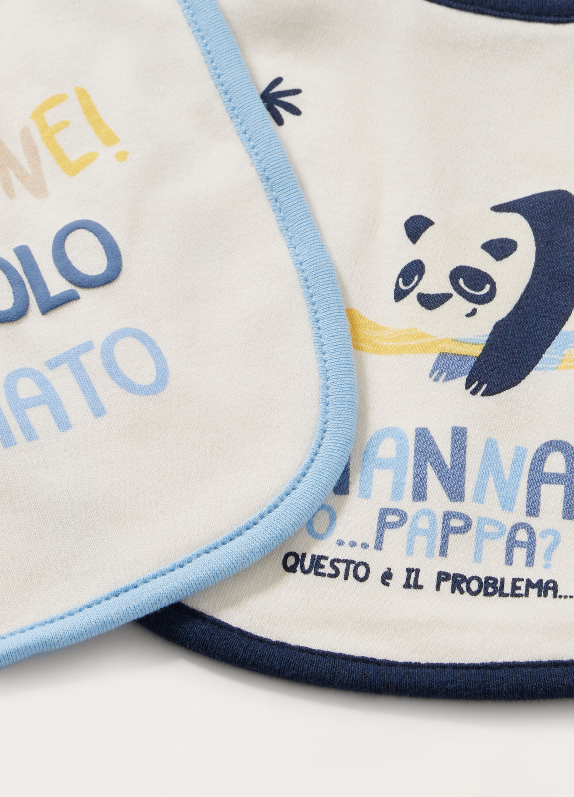 Pack 2 bavaglini in puro cotone neonato_1