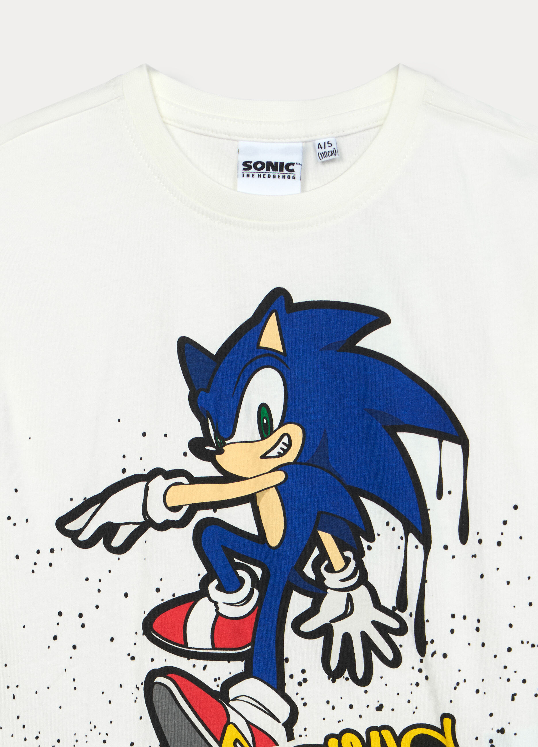 T-shirt Sonic in jersey di puro cotone bambino_2