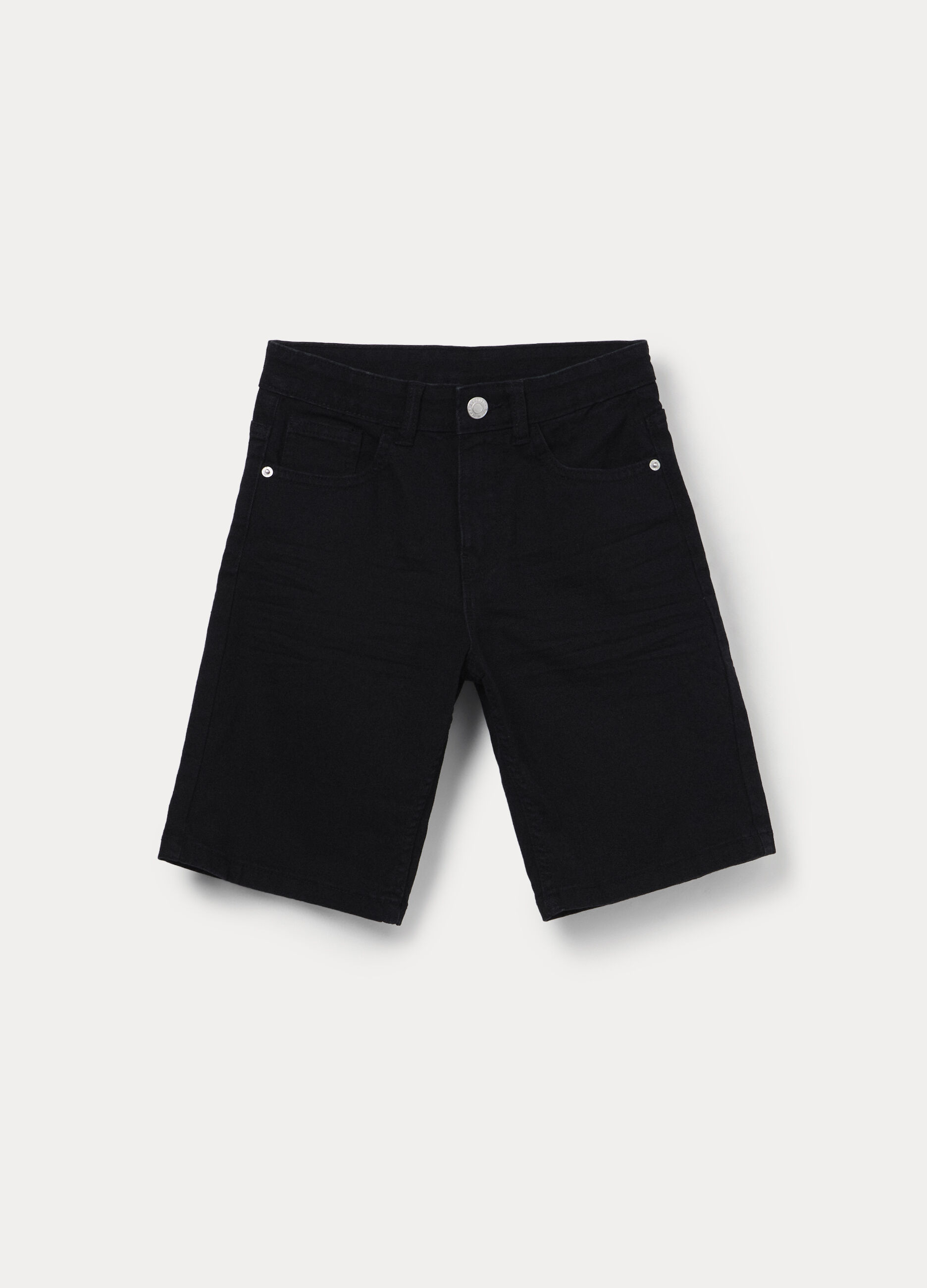 Shorts regular fit in stretch denim ragazzo_0