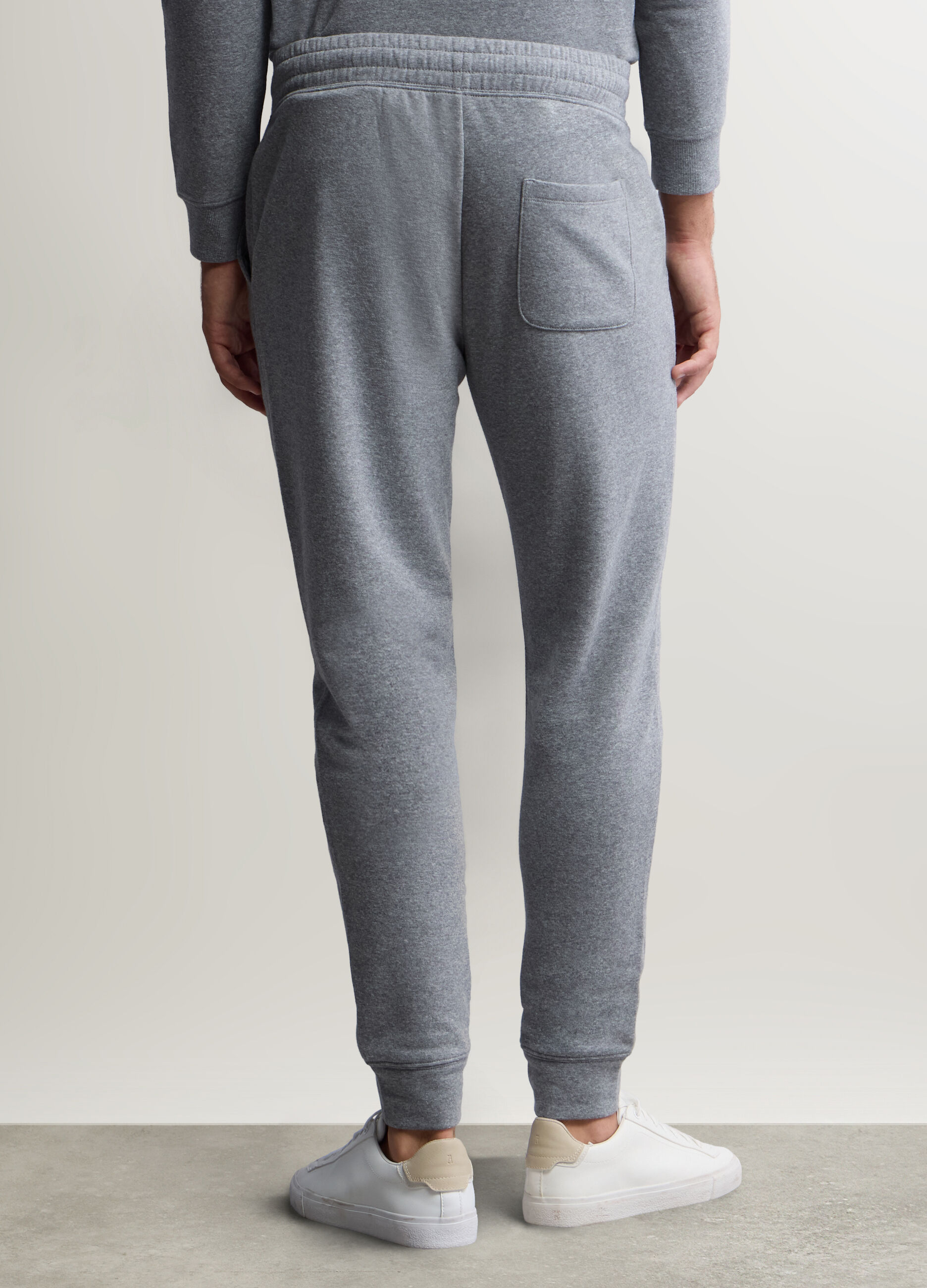 Jogger slim fit in felpa di cotone uomo