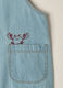 Salopette in denim di puro cotone IANA neonato_1