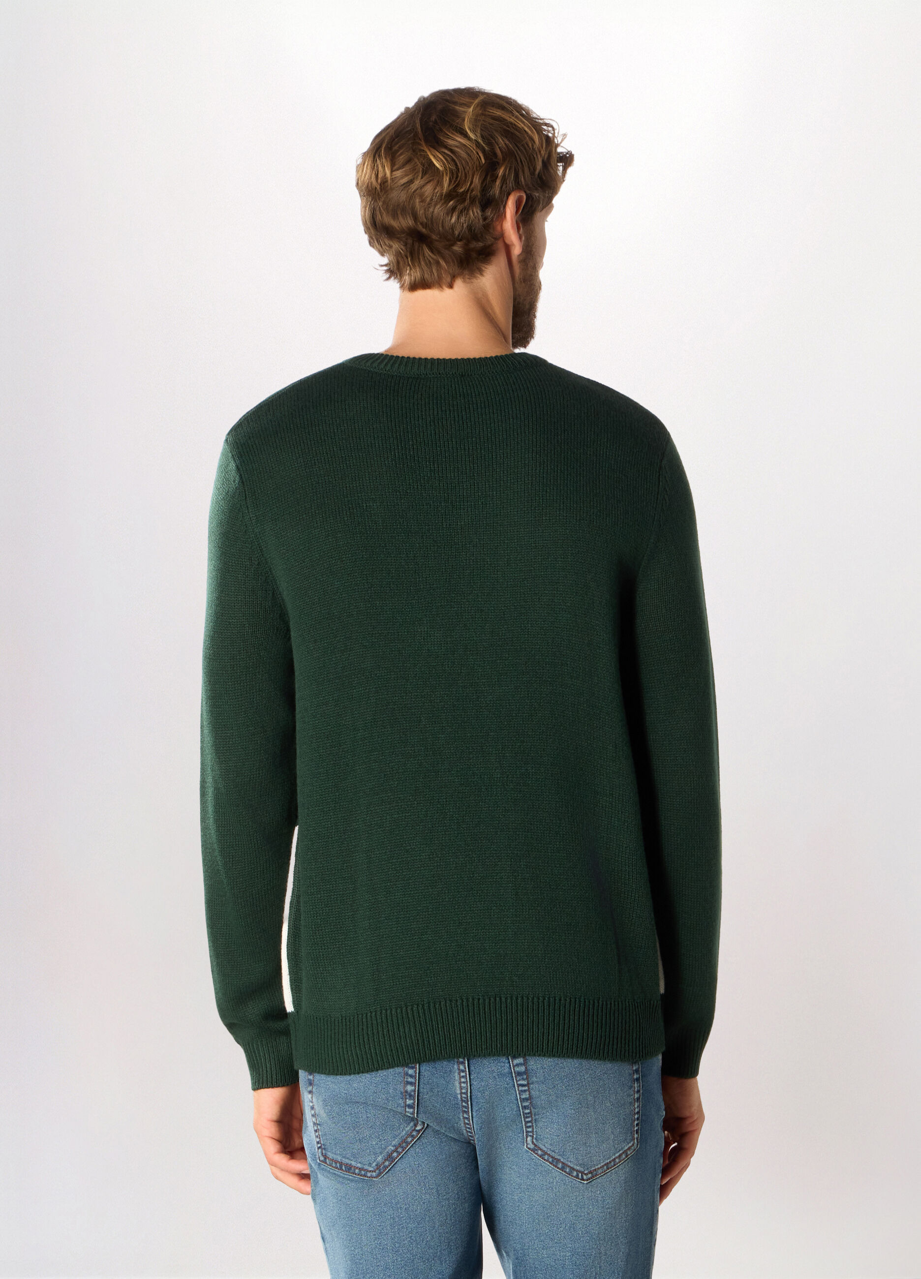 Maglione girocollo con motivo Natale uomo_1