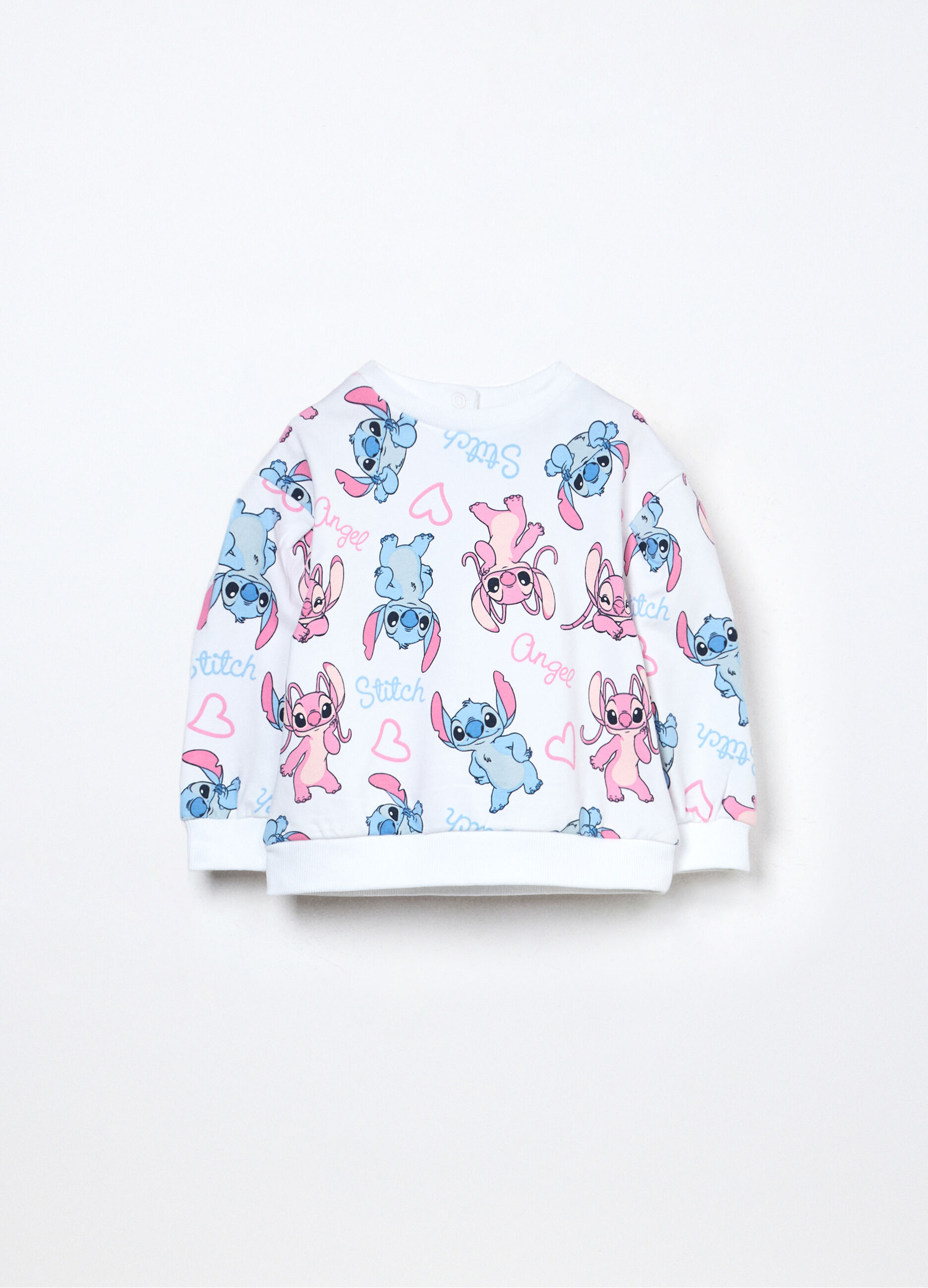 Felpa in french terry di cotone stretch neonata_0