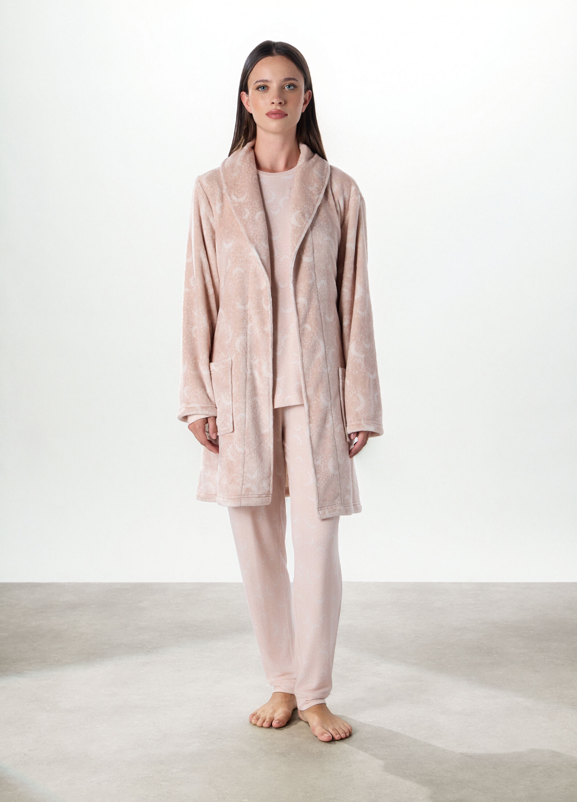 Vestaglia in coral fleece donna_0