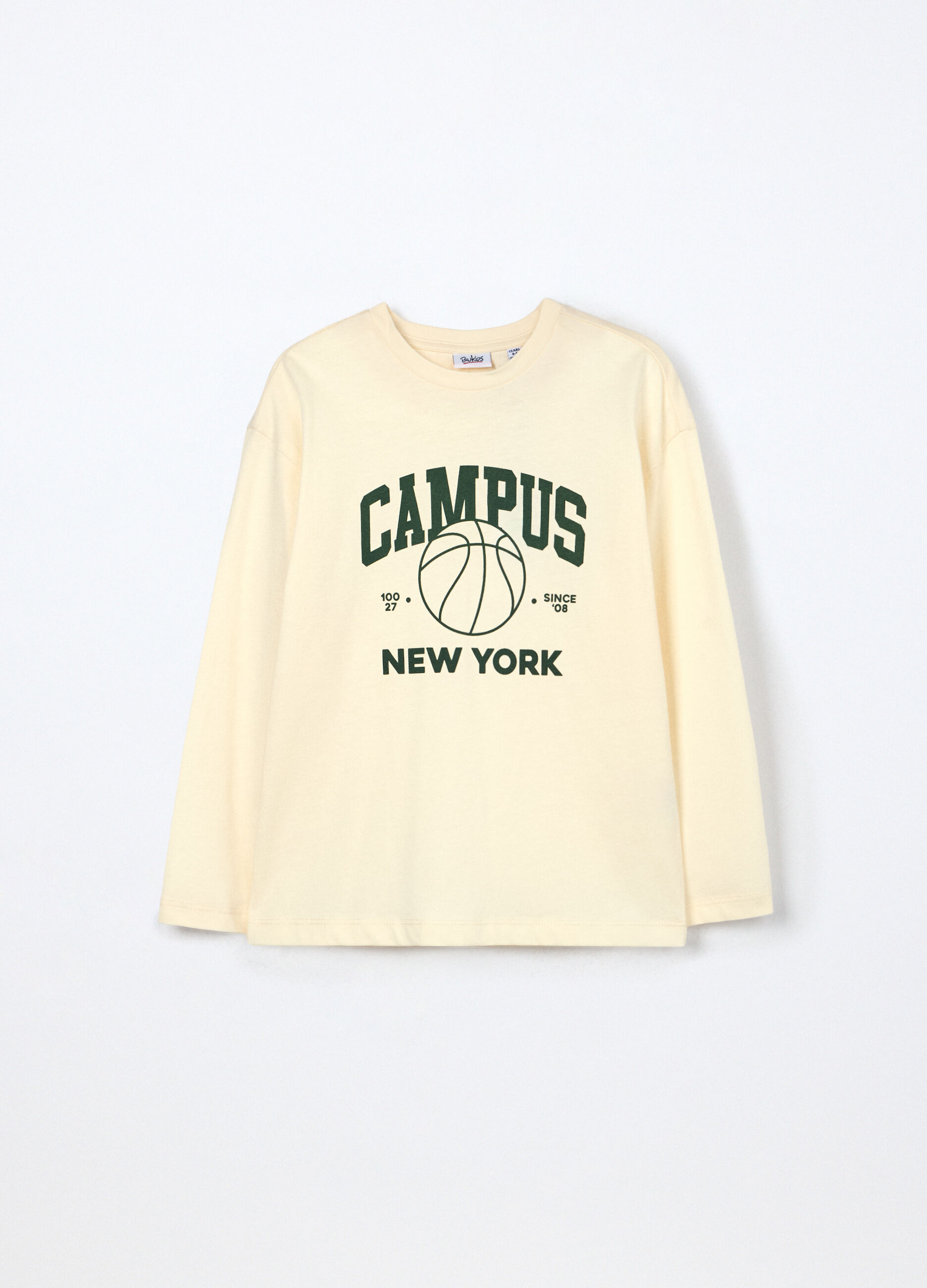 T-shirt in jersey di puro cotone bambino_0