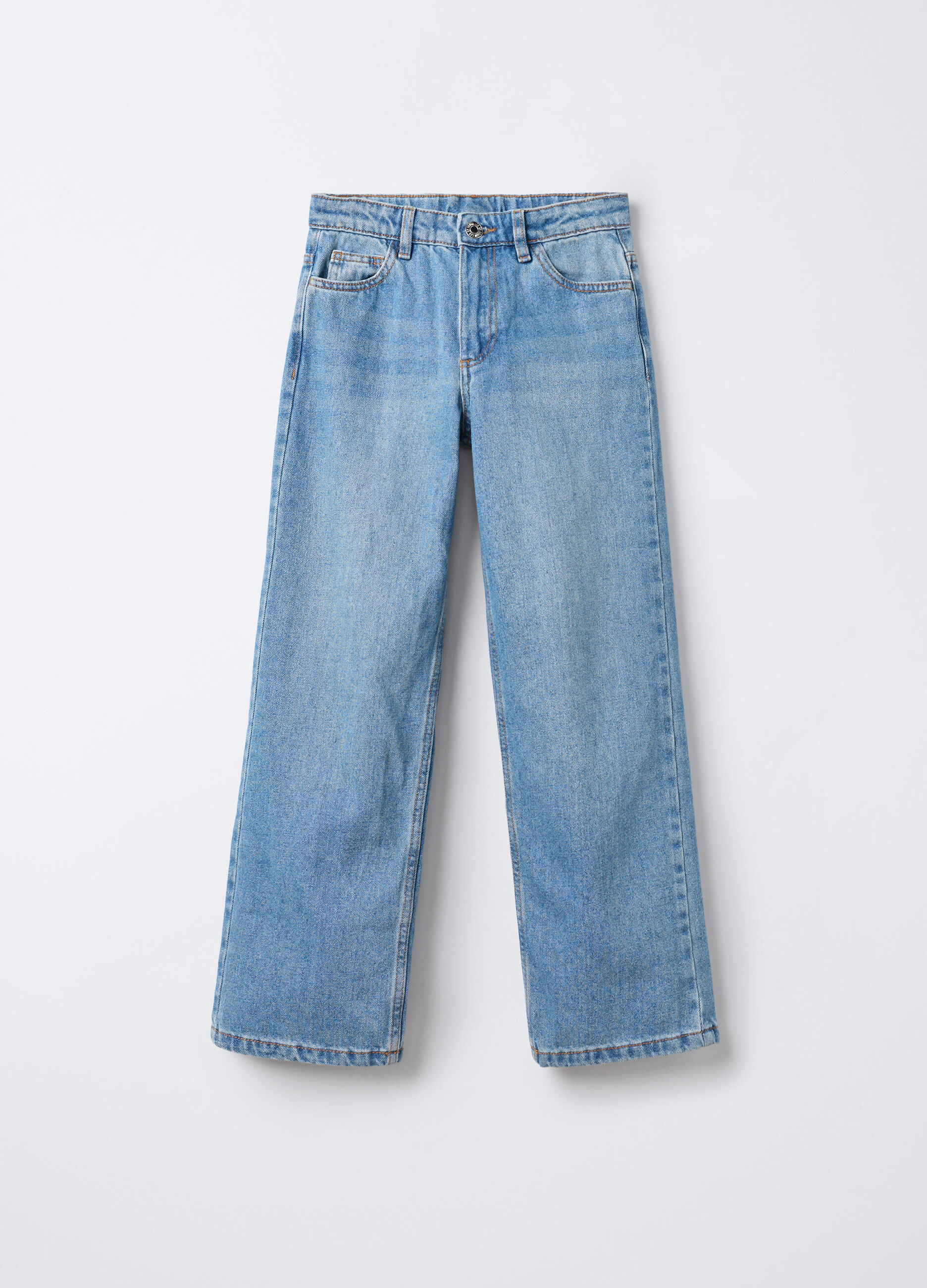 Pantaloni in denim Straight Fit ragazza_0