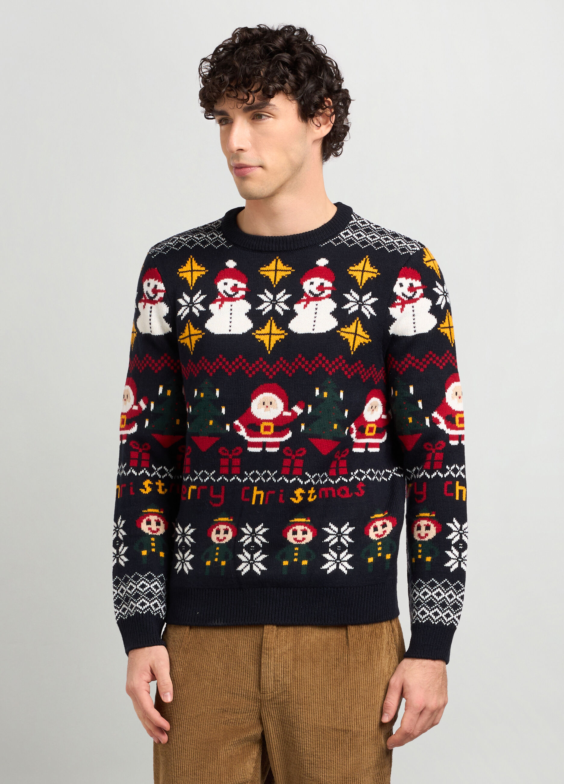Maglione girocollo natalizio uomo_0