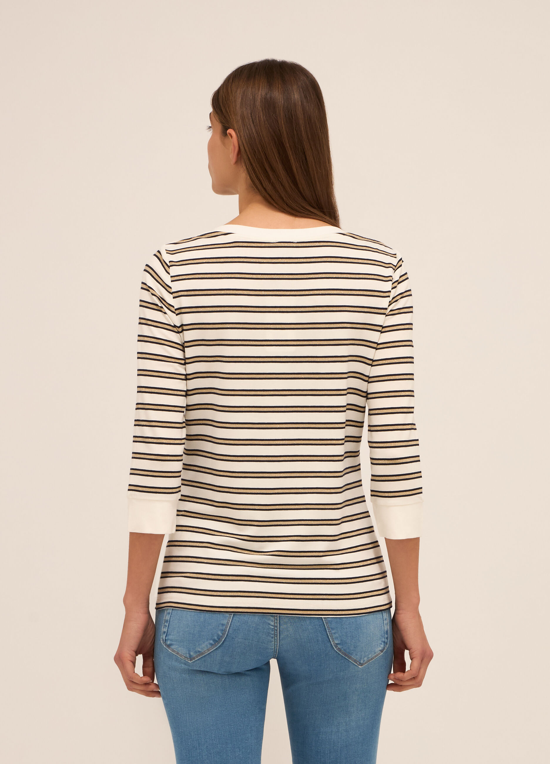 T-shirt in jersey di misto viscosa donna_1