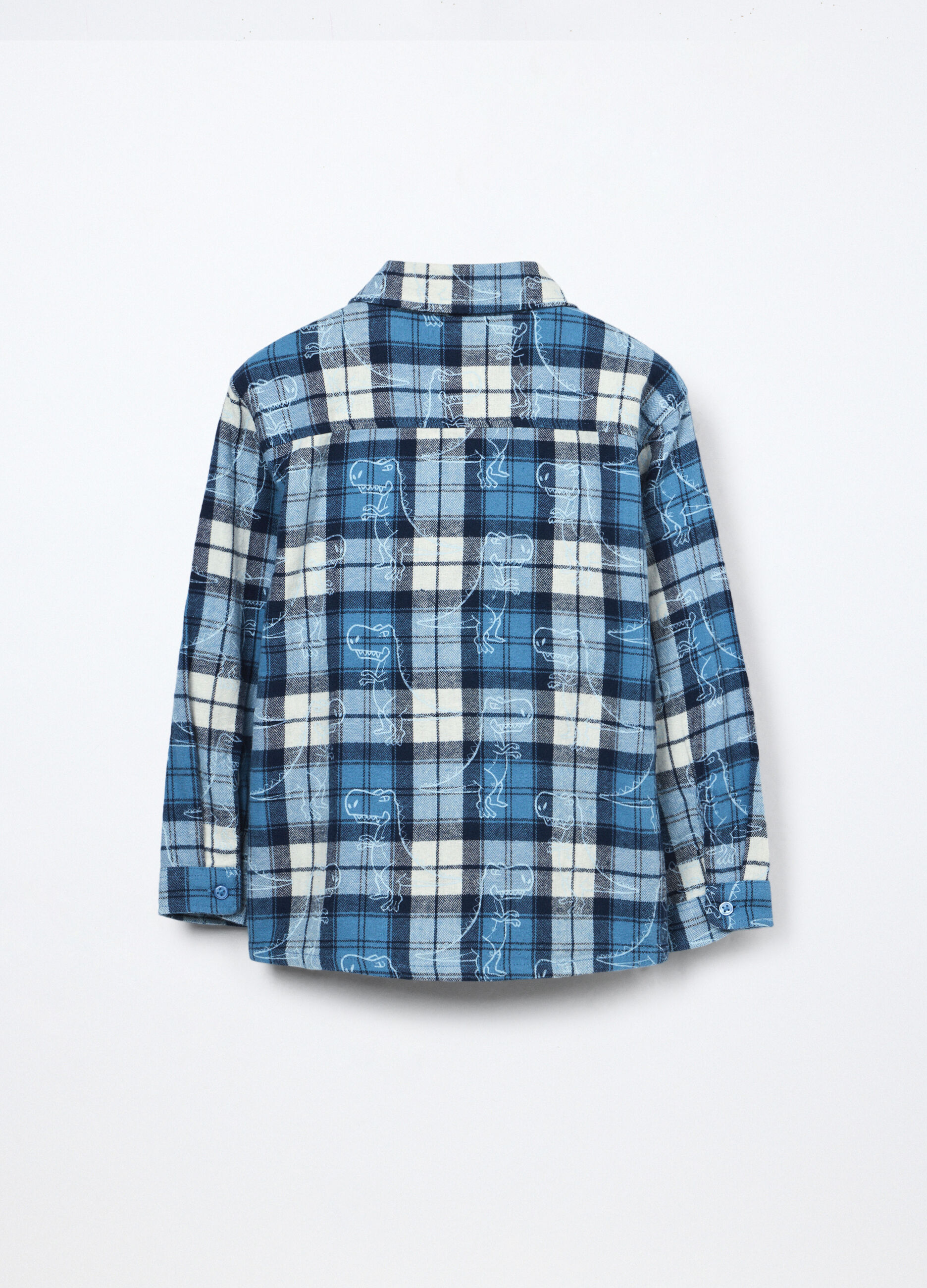 Camicia in flanella di puro cotone bambino_1