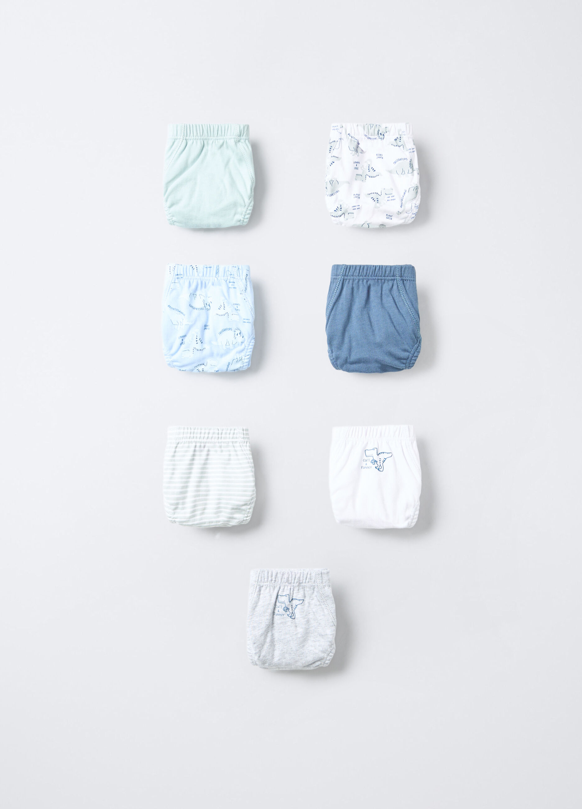 Pack 7 slip in jersey di puro cotone bambino_0