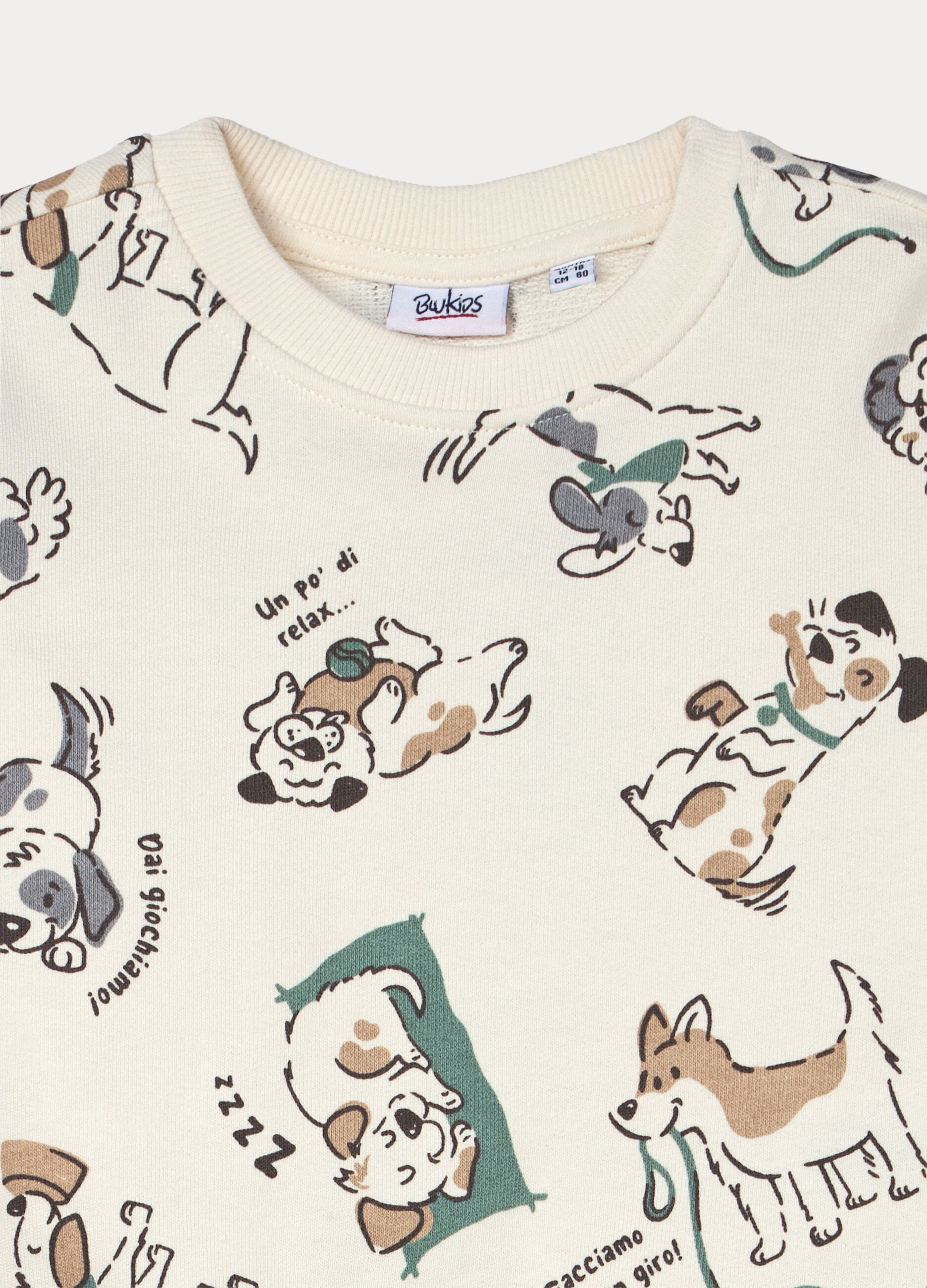 Jogging set in french terry di puro cotone bimbo_2