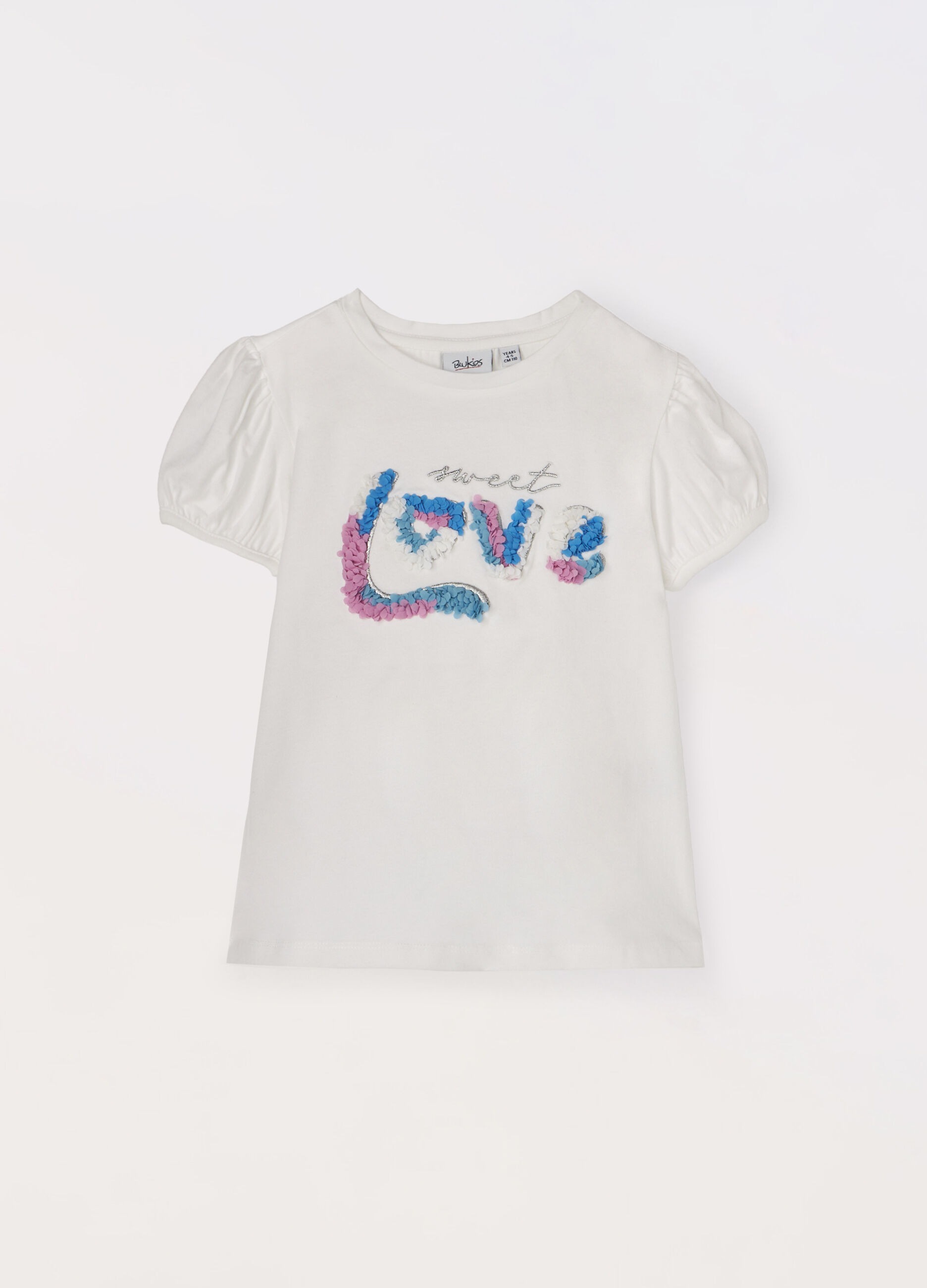 T-shirt in jersey di cotone stretch bambina_0