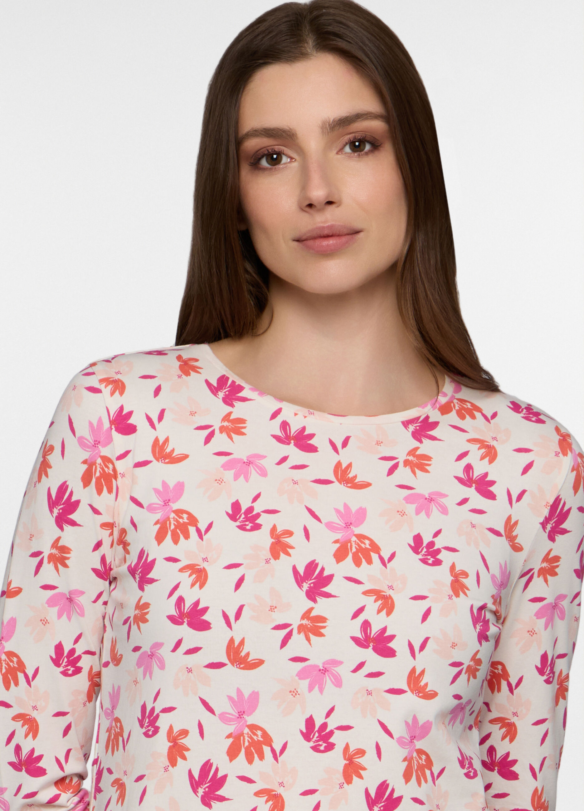 T-shirt girocollo stretch donna_2