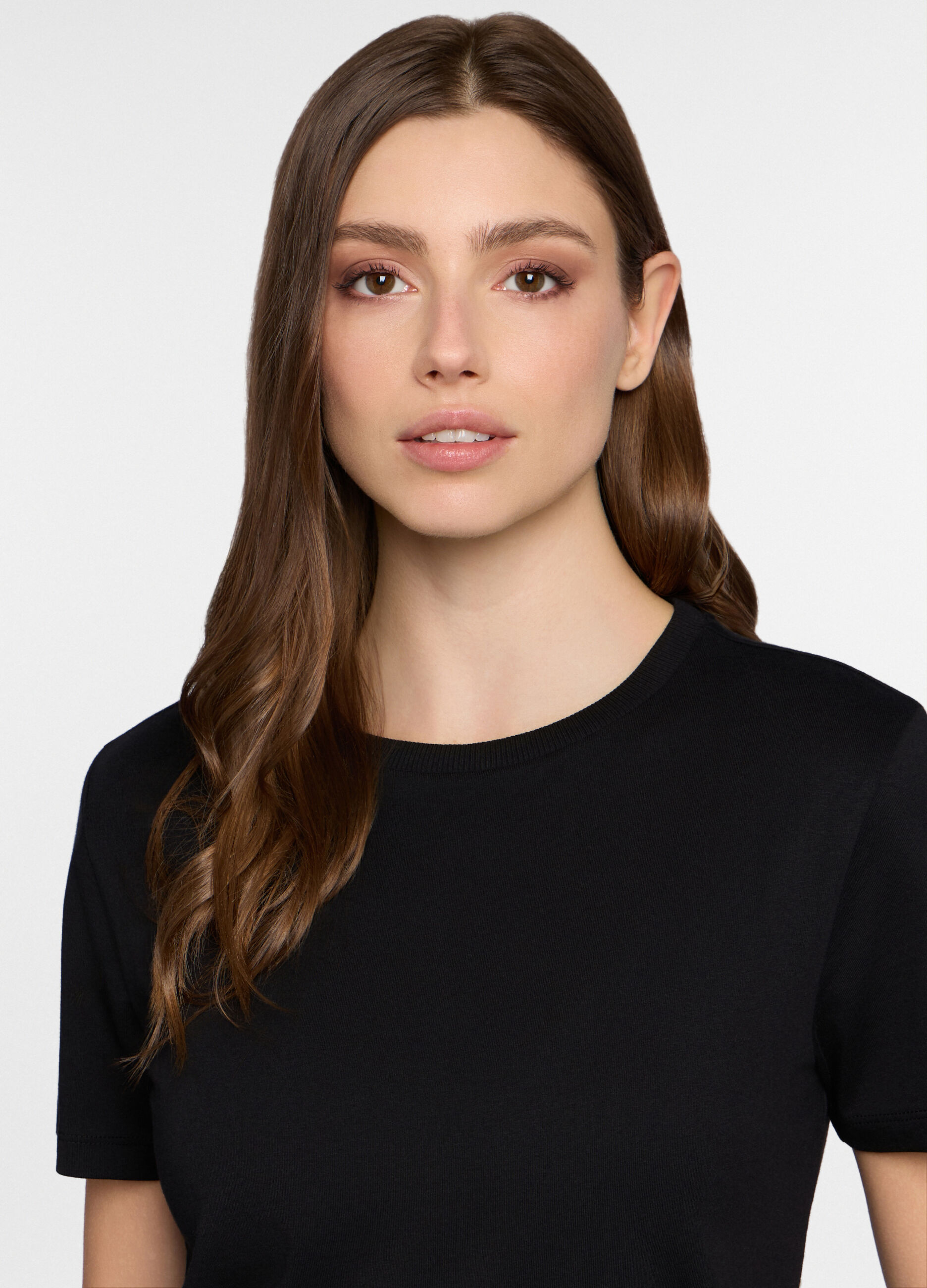 T-shirt girocollo donna _2