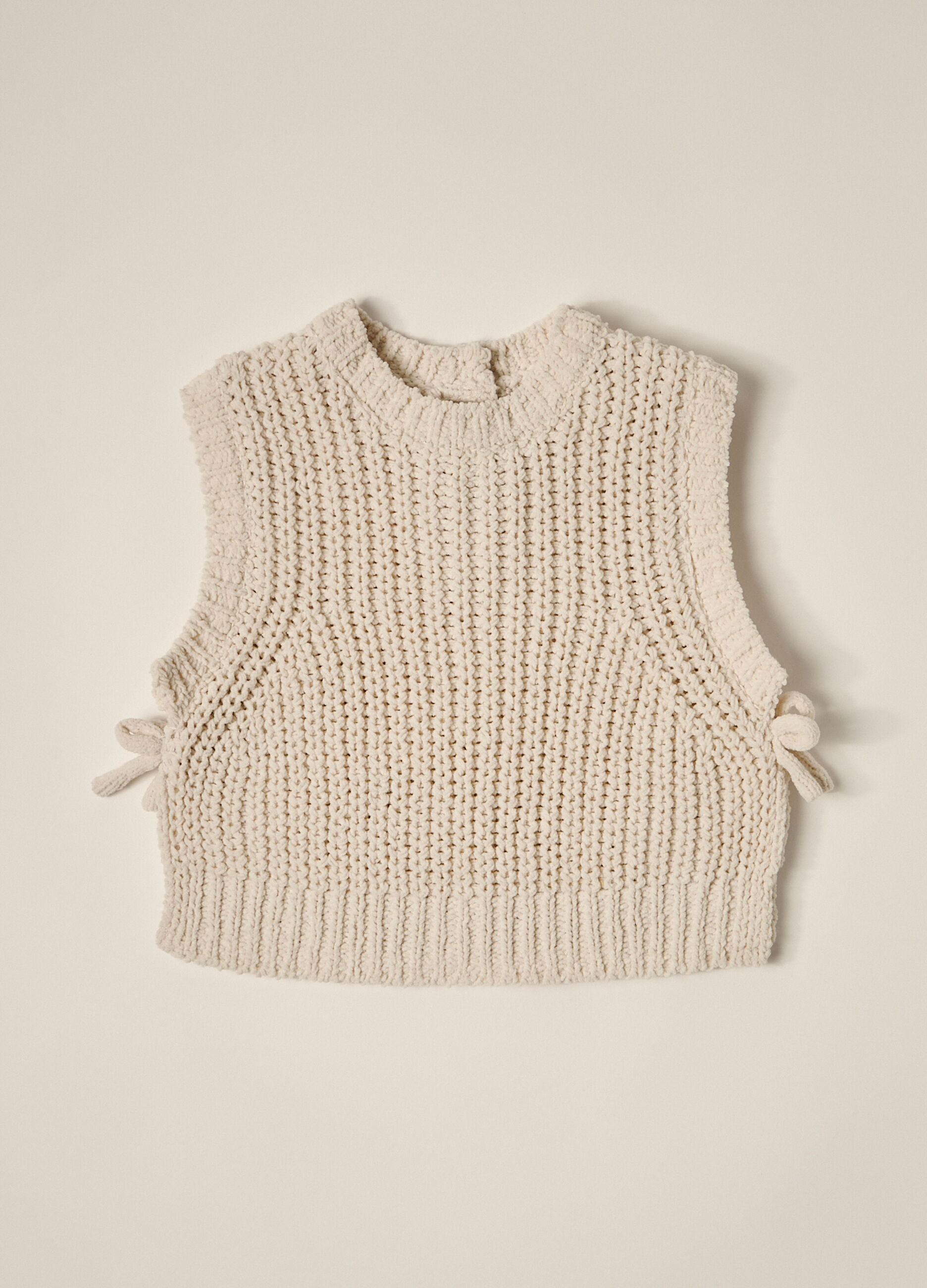 Gilet tricot in ciniglia IANA neonata_1
