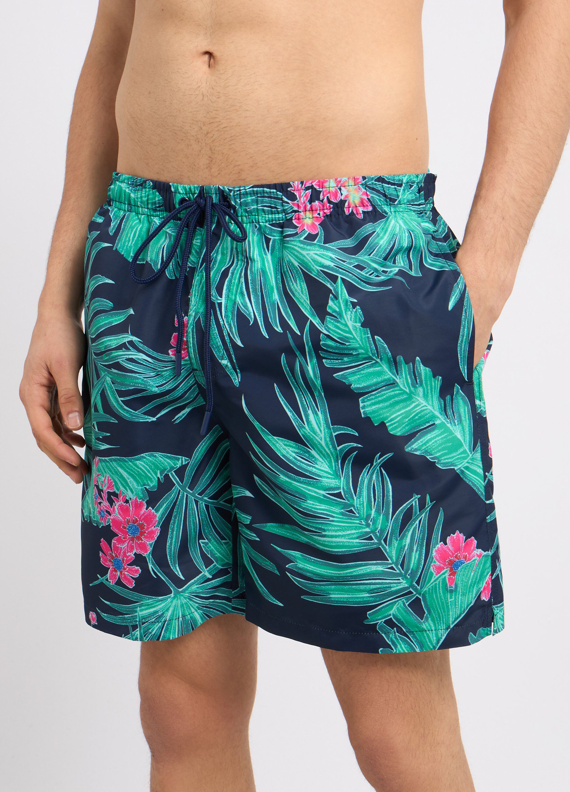 Costume shorts con stampa uomo_2