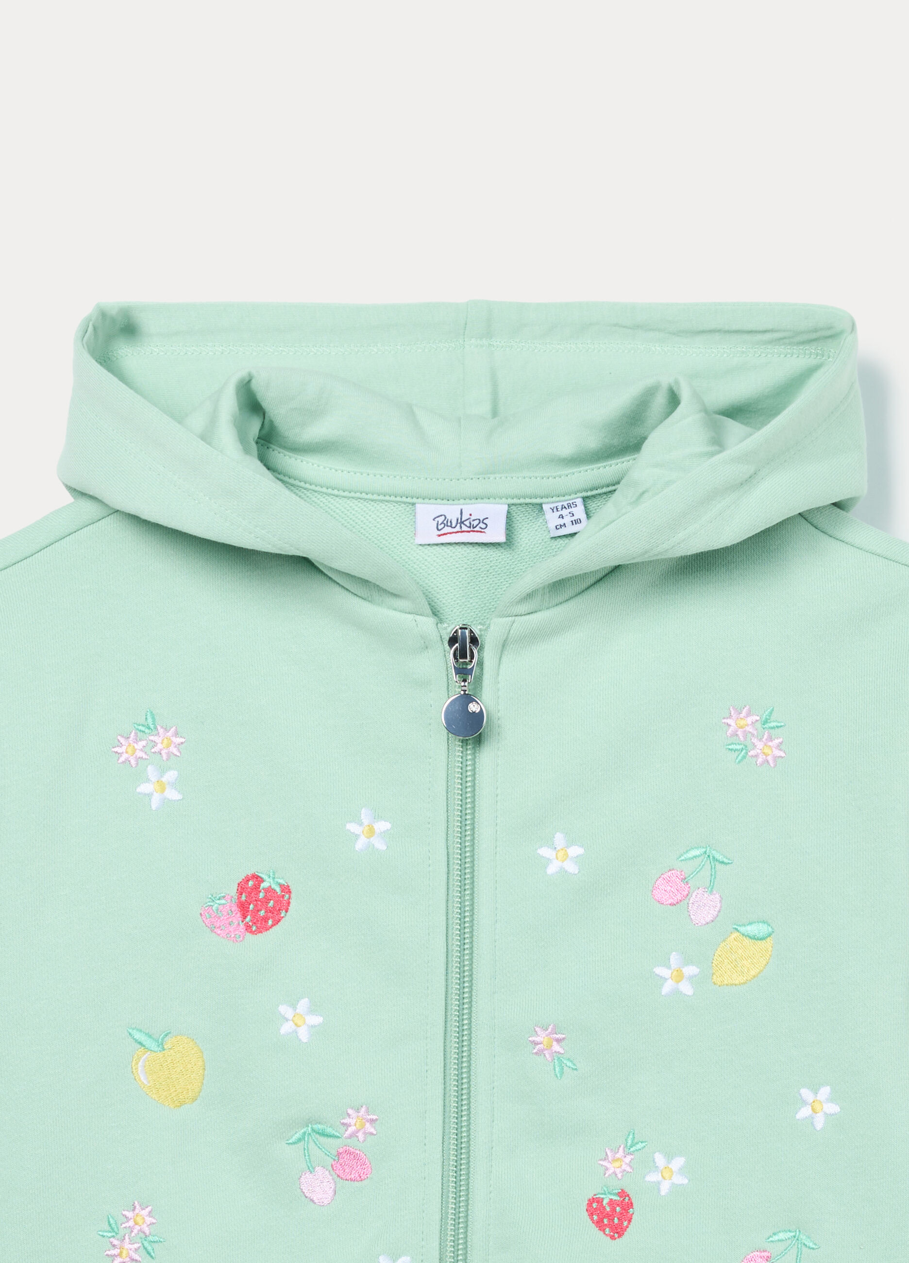 Felpa in french terry di misto cotone bambina_2