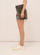 Shorts fit regular in denim ripped di puro cotone donna_2